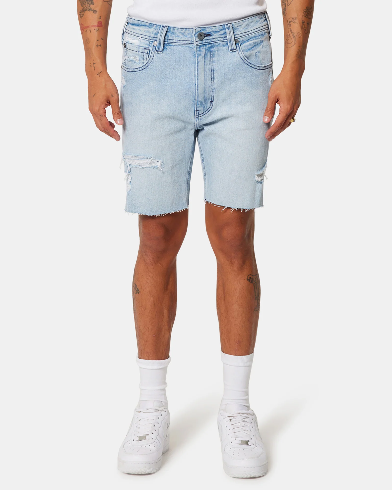 A1 Skinny Short Rogan Rip Blue - Image 5