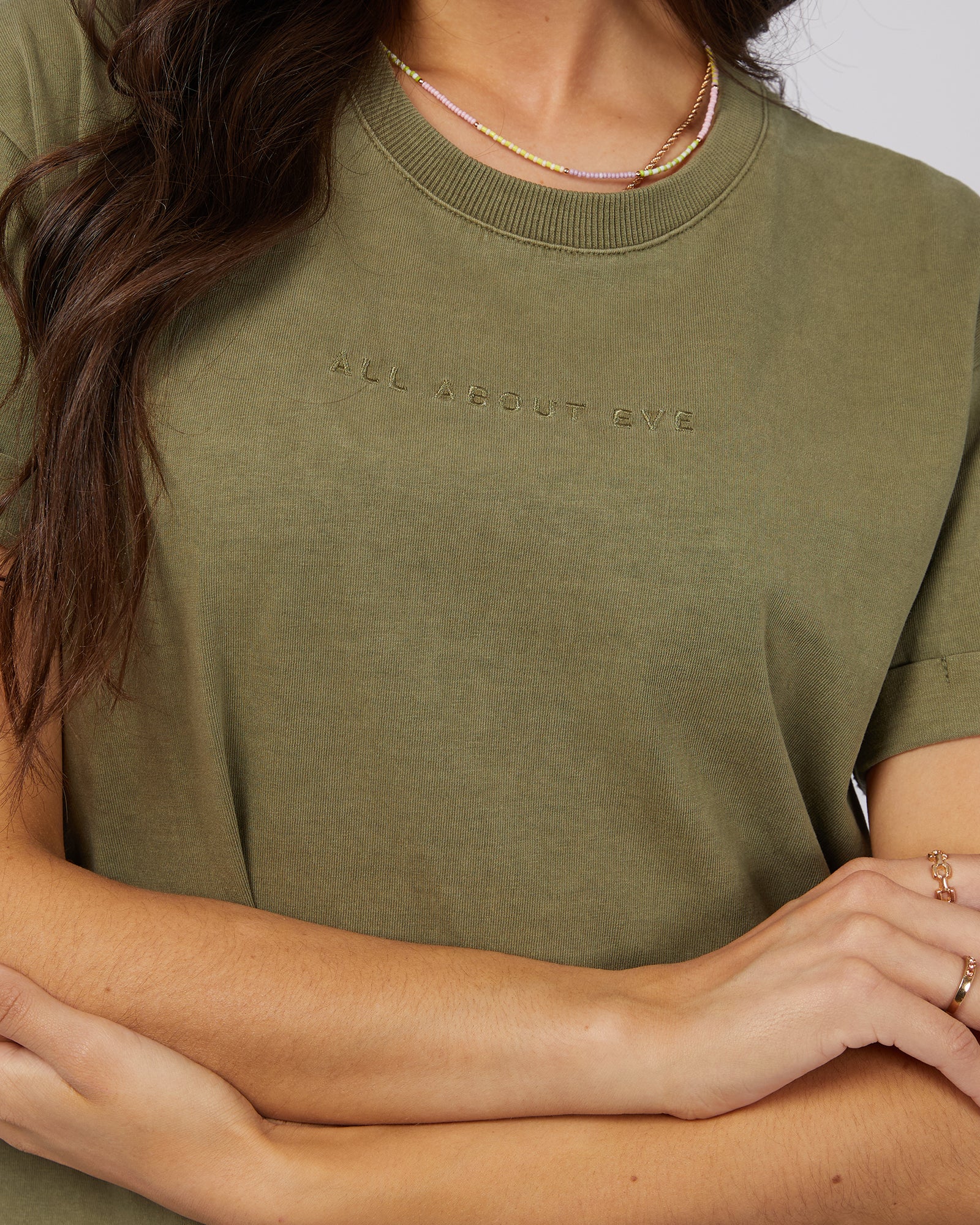 Aae Washed Tee Khaki - Image 5