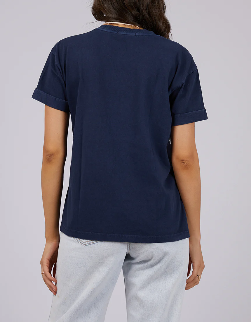 Aae Washed Tee Navy - Image 3