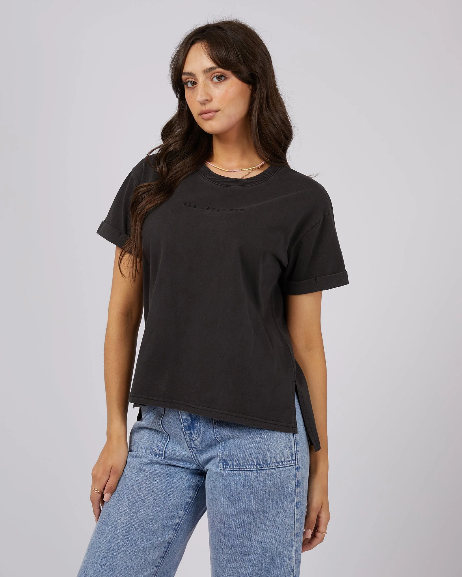 Aae Washed Tee Washed Black - Image 4