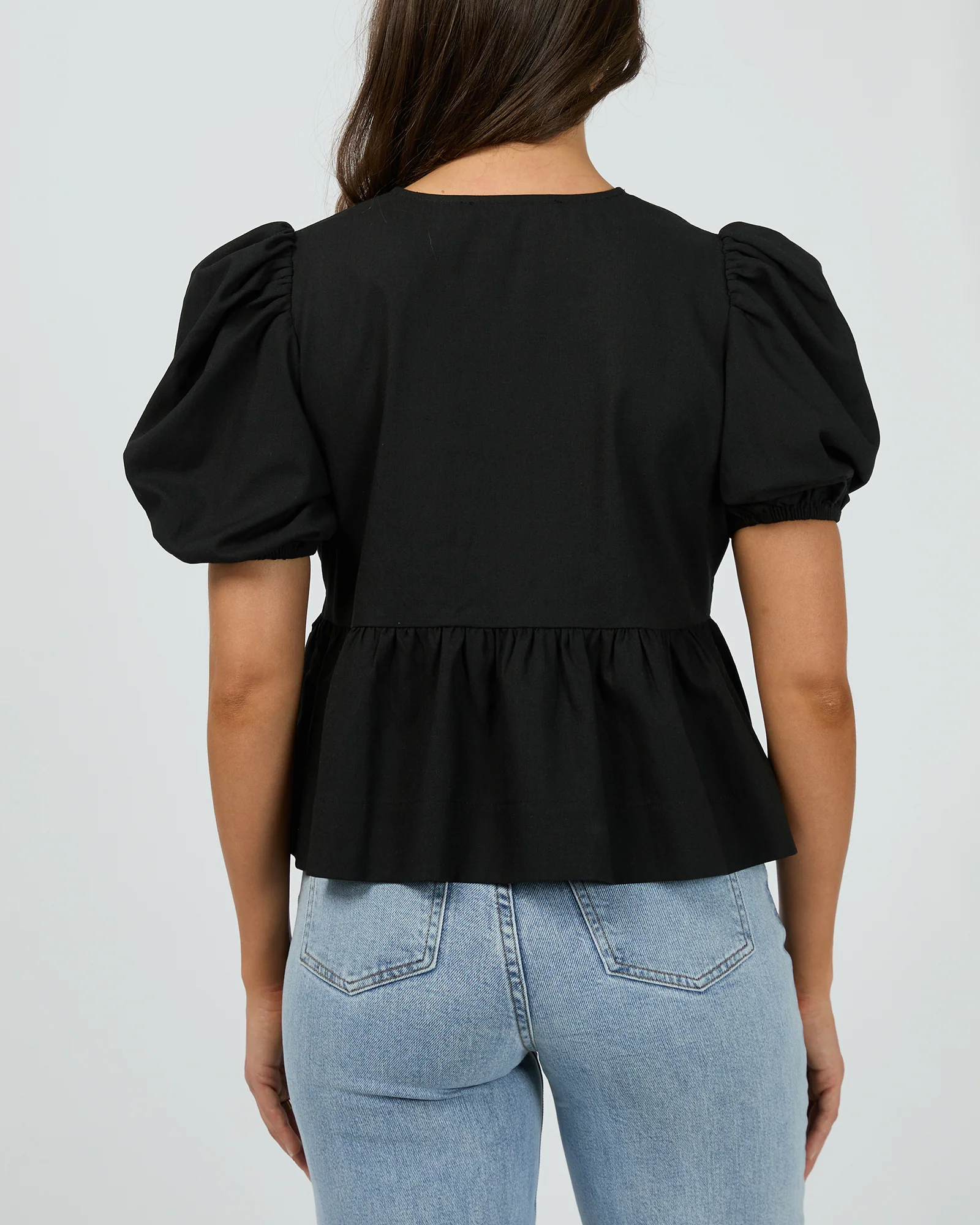 Aftersun Linen Top Black - Image 3