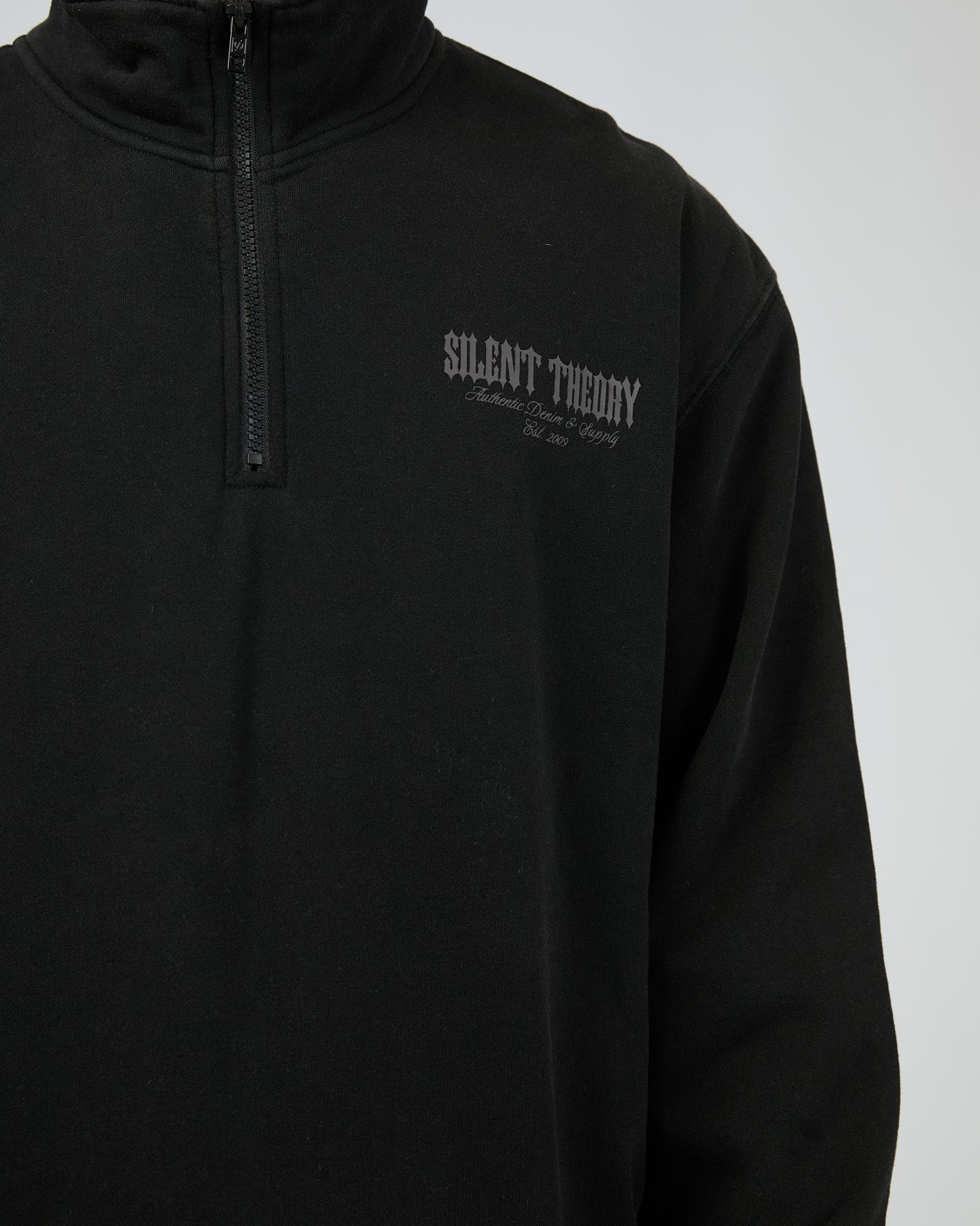 Conflict Quarter Zip Washed Black - Image 5