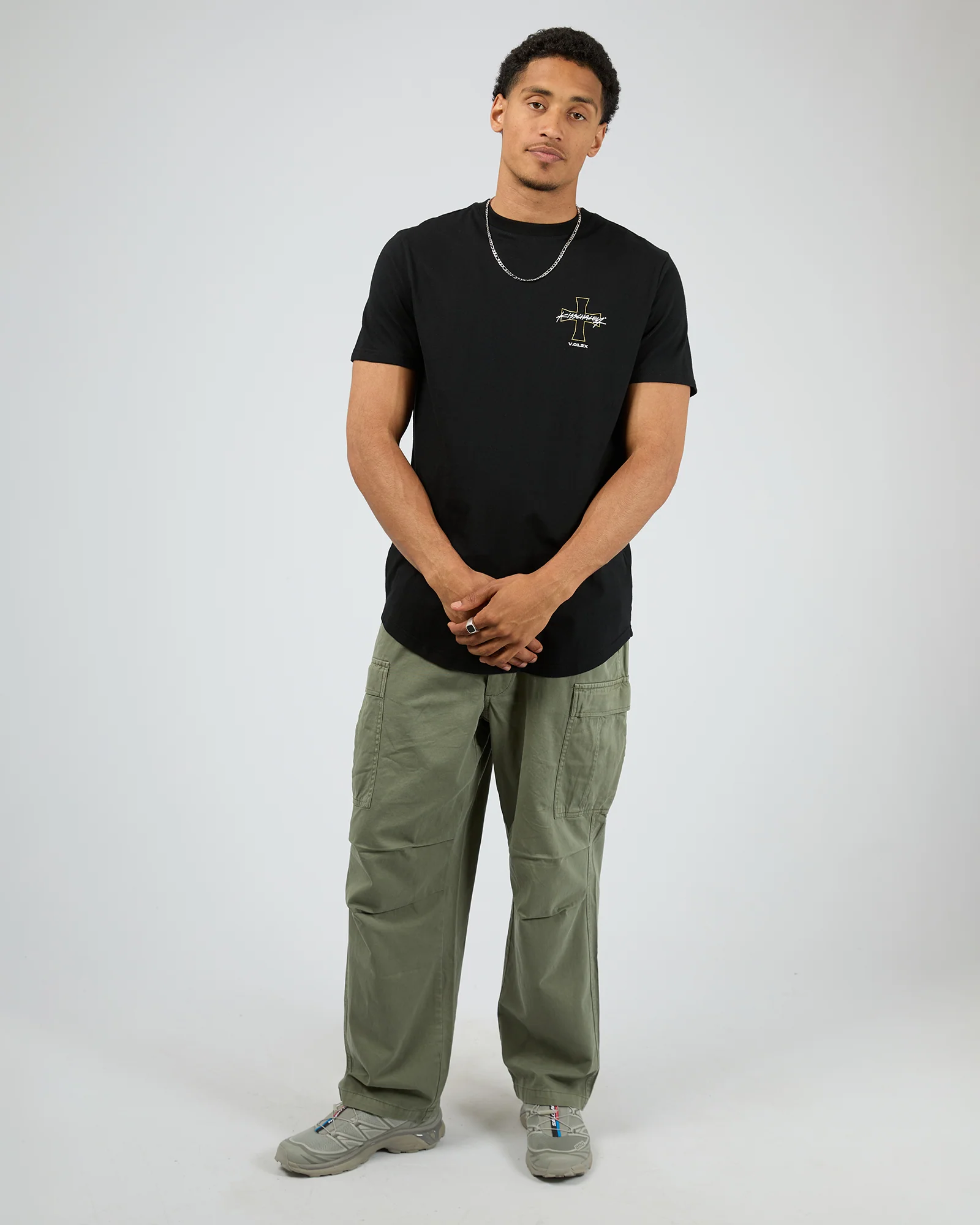 Crossover Dual Curved Tee Black - Image 3