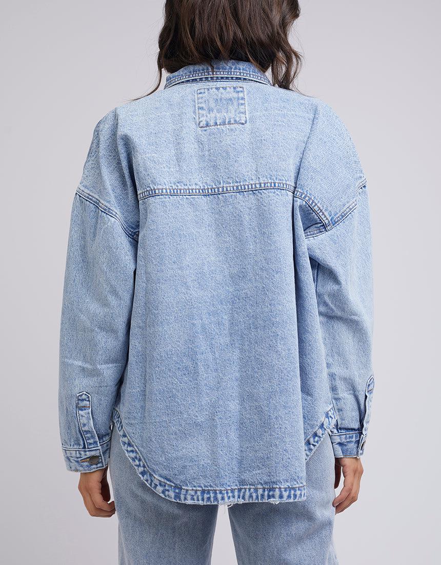 Dale Denim Shacket Light Blue - Image 3