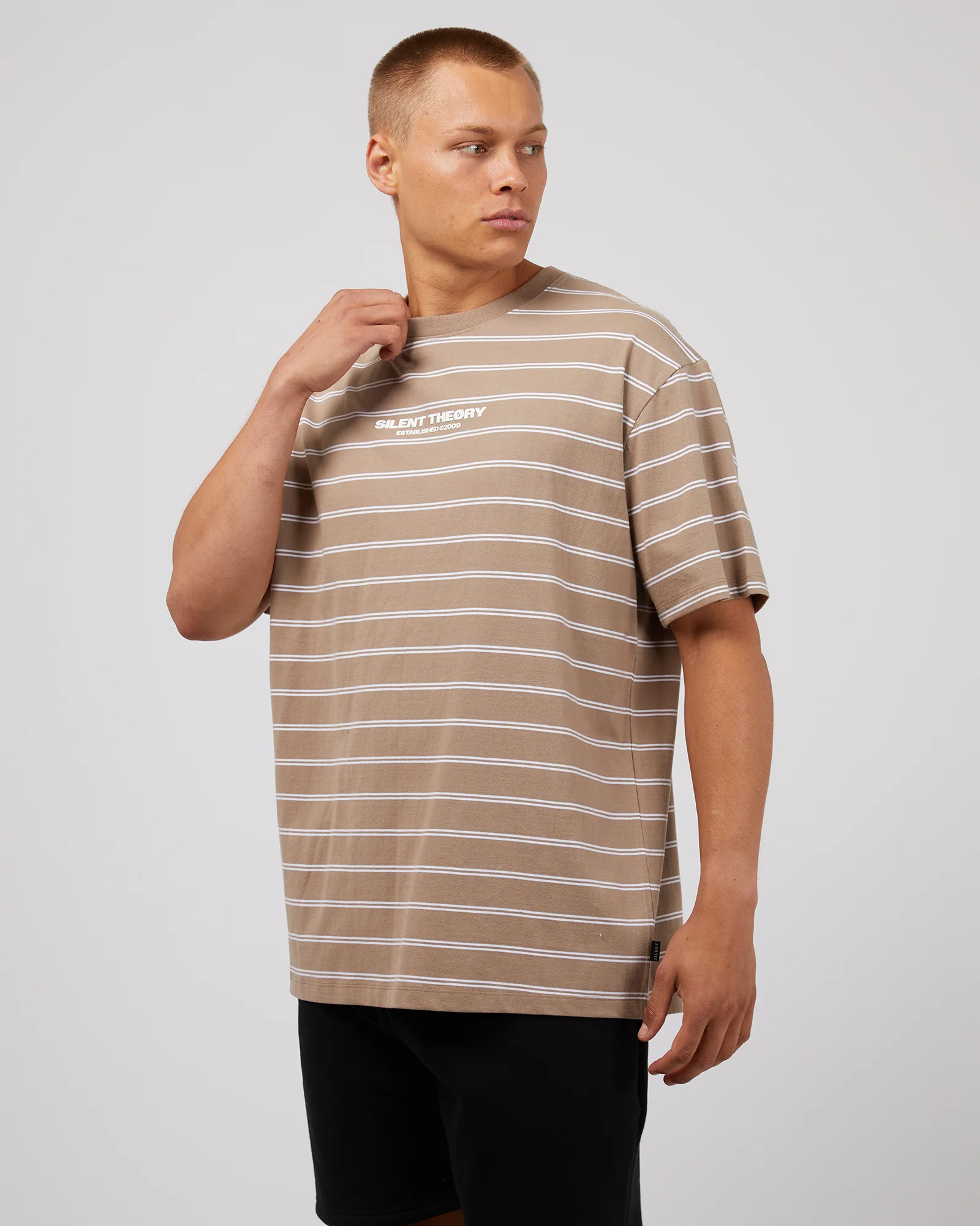 Essential Theory Stripe Tee Mushroom - Image 4