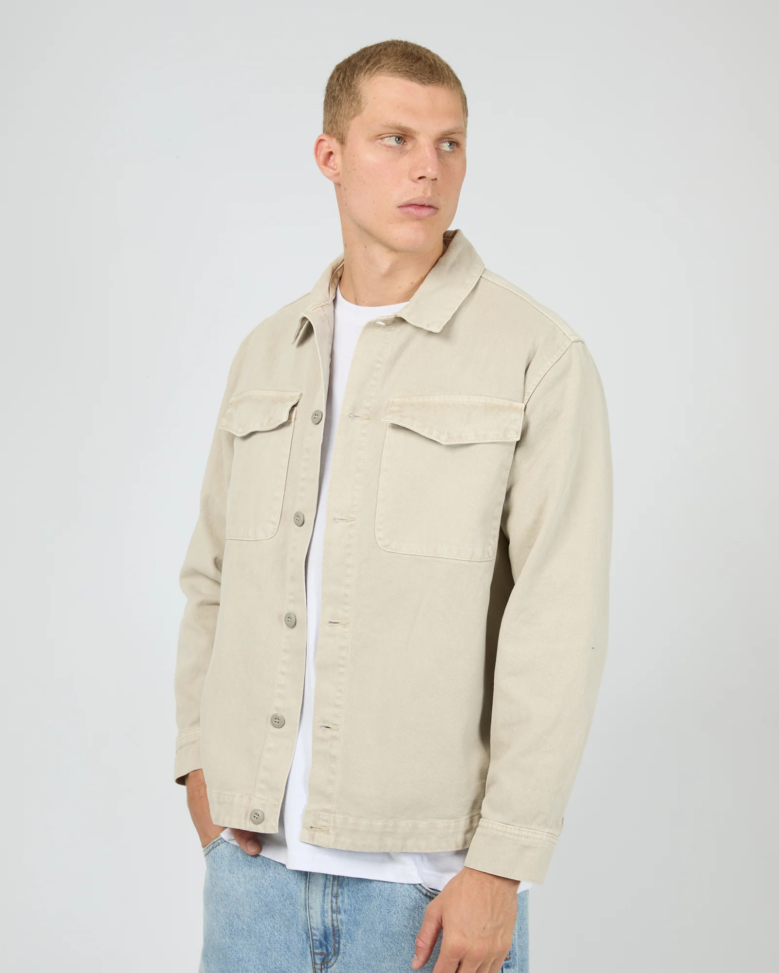 Fade Overshirt Grey - Image 4