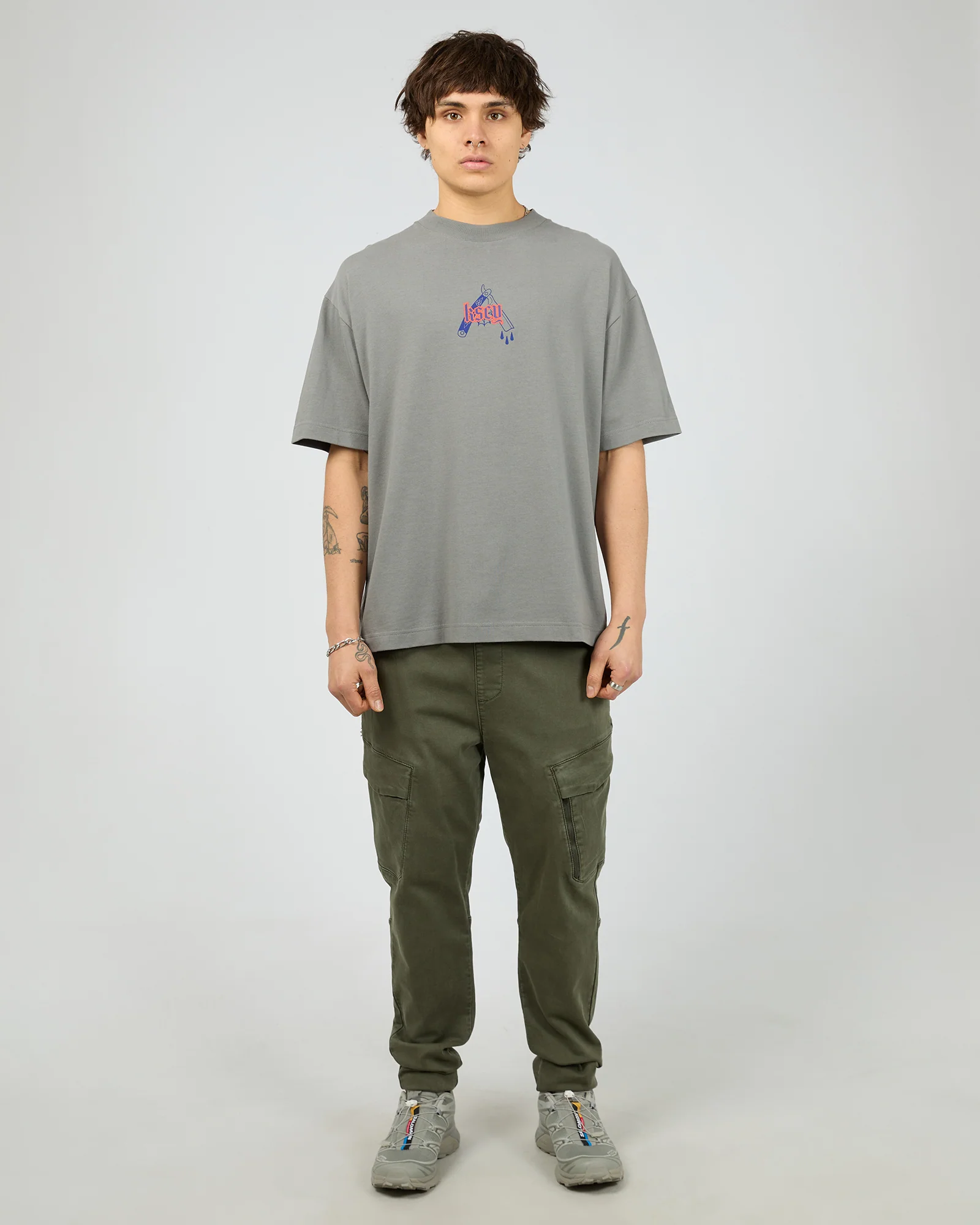 Gust Street Tee Steel Grey - Image 3
