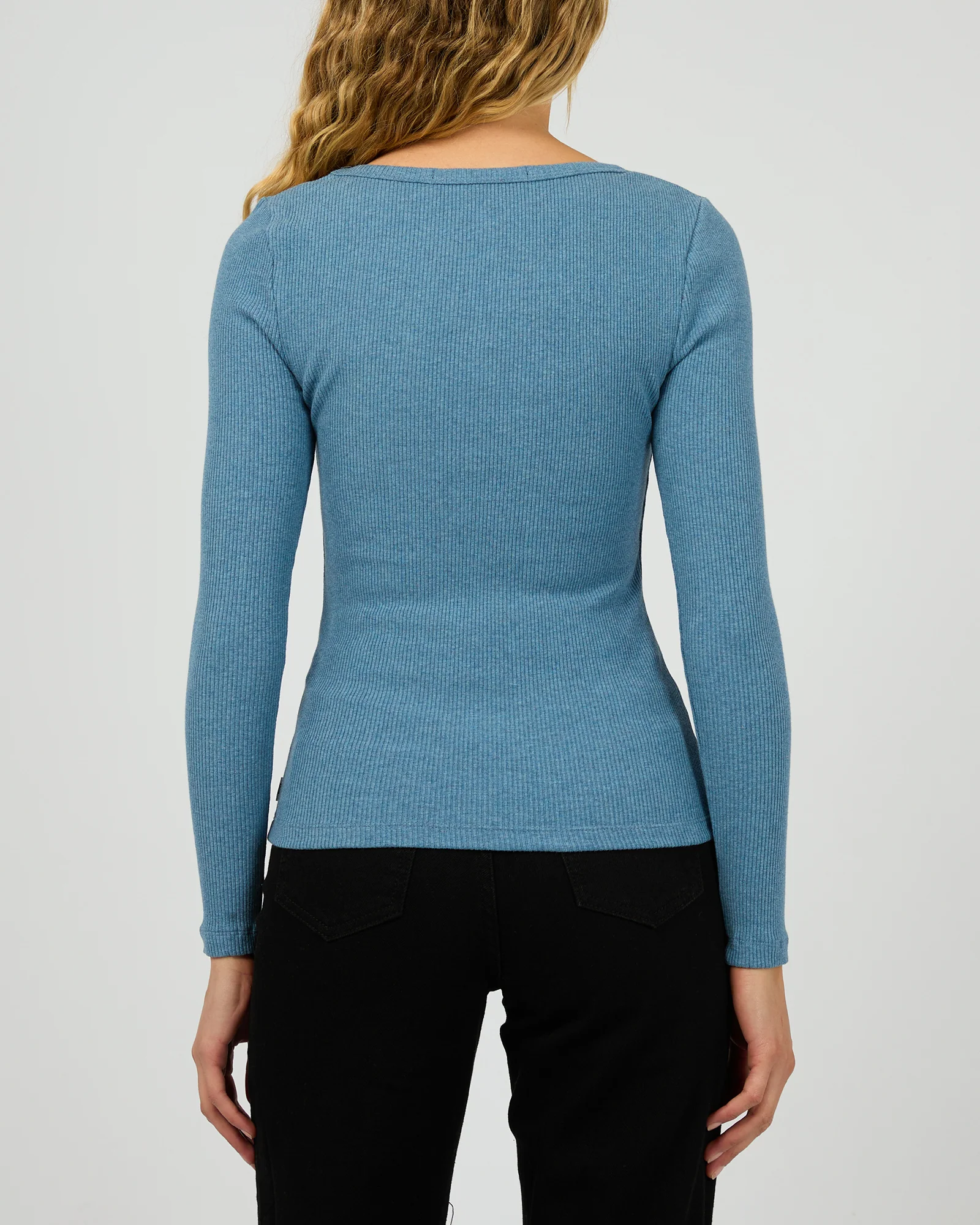 Hazel L/S Tee Slate Marle - Image 3