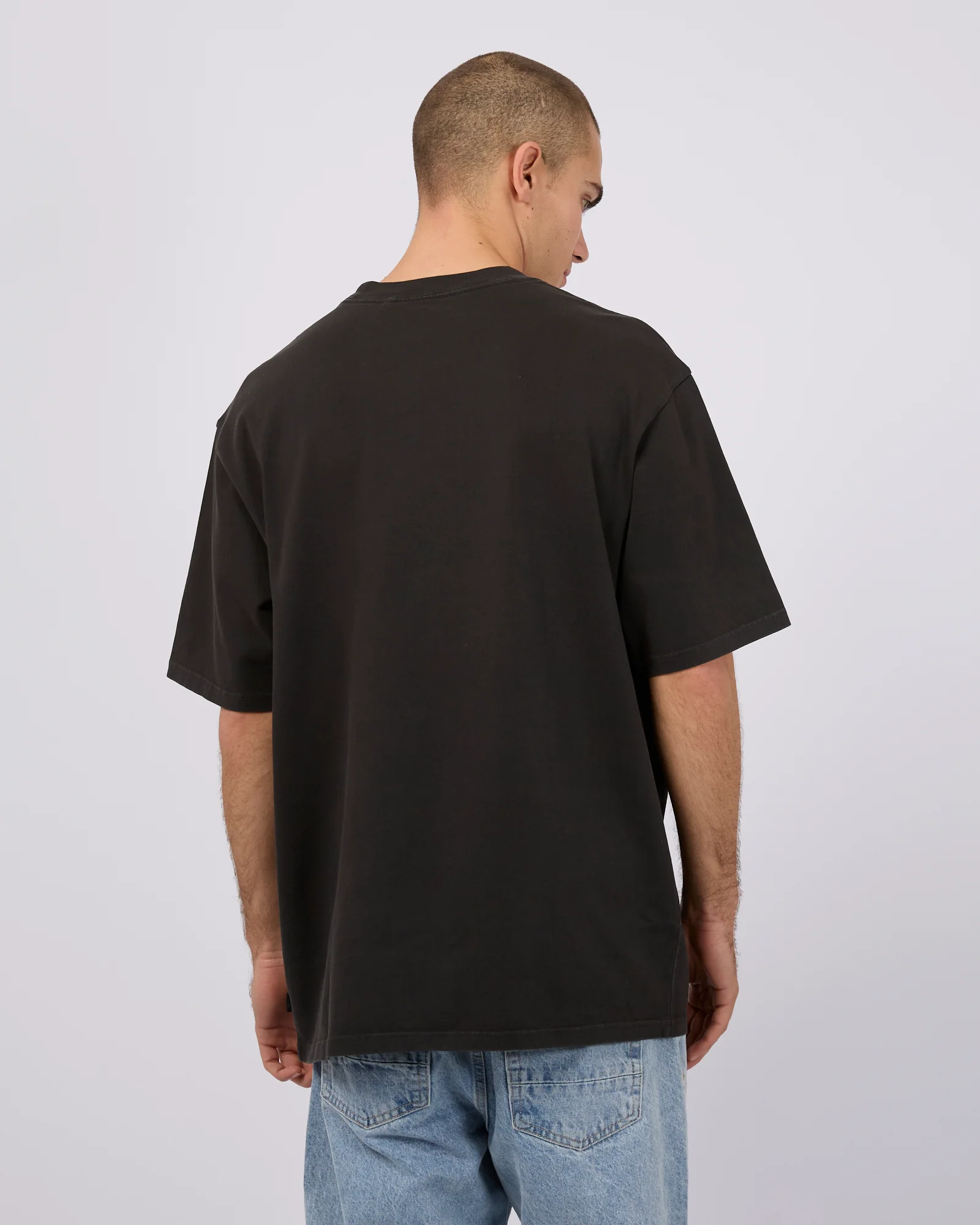 Heavy Weight Tee Washed Black - Image 3
