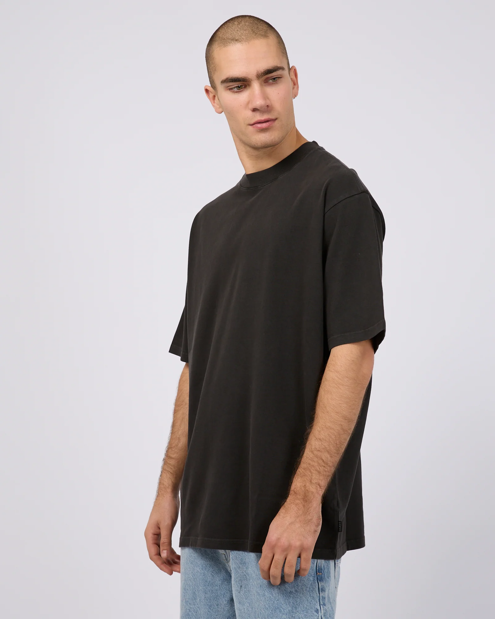 Heavy Weight Tee Washed Black - Image 4
