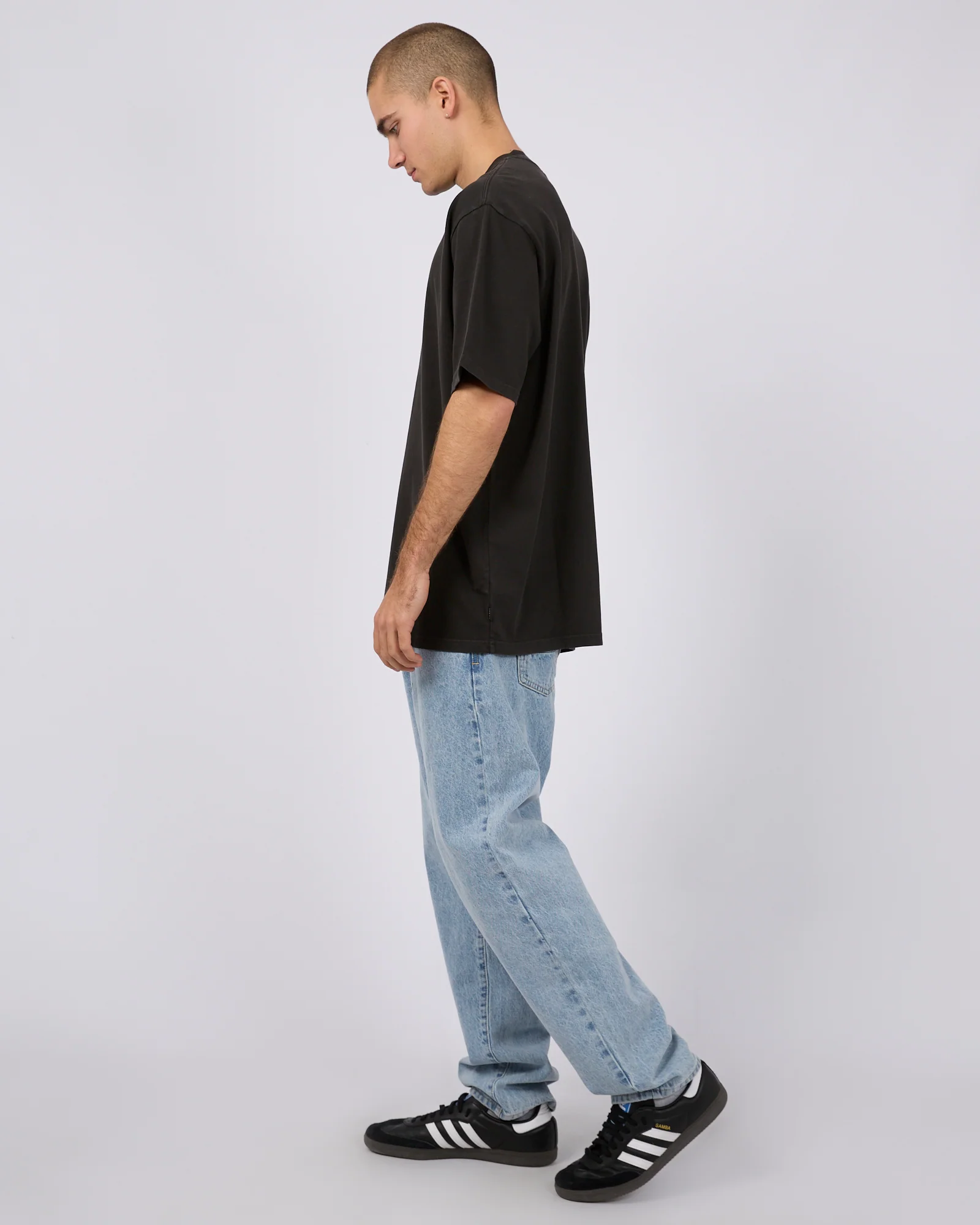 Heavy Weight Tee Washed Black - Image 6