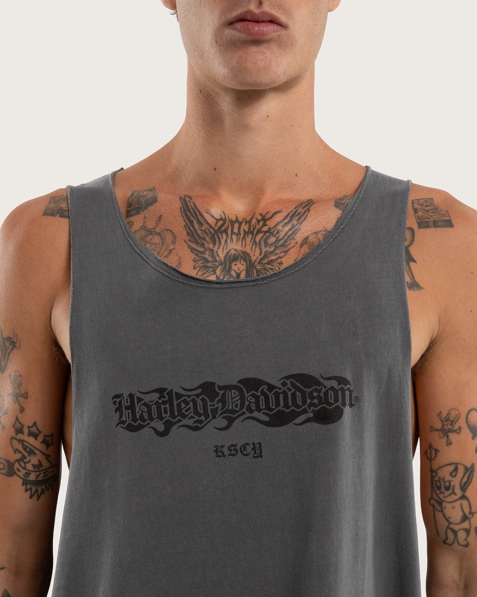 Hopper Raw Tank Charcoal - Image 4