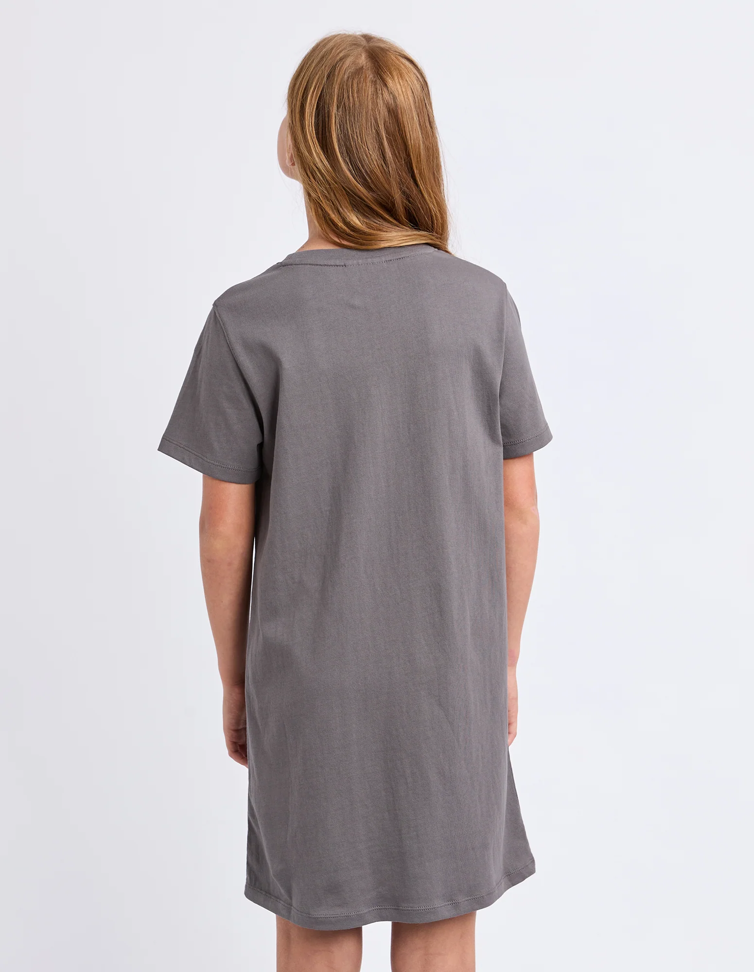 Teen Horizon Tee Dress Charcoal - Image 3