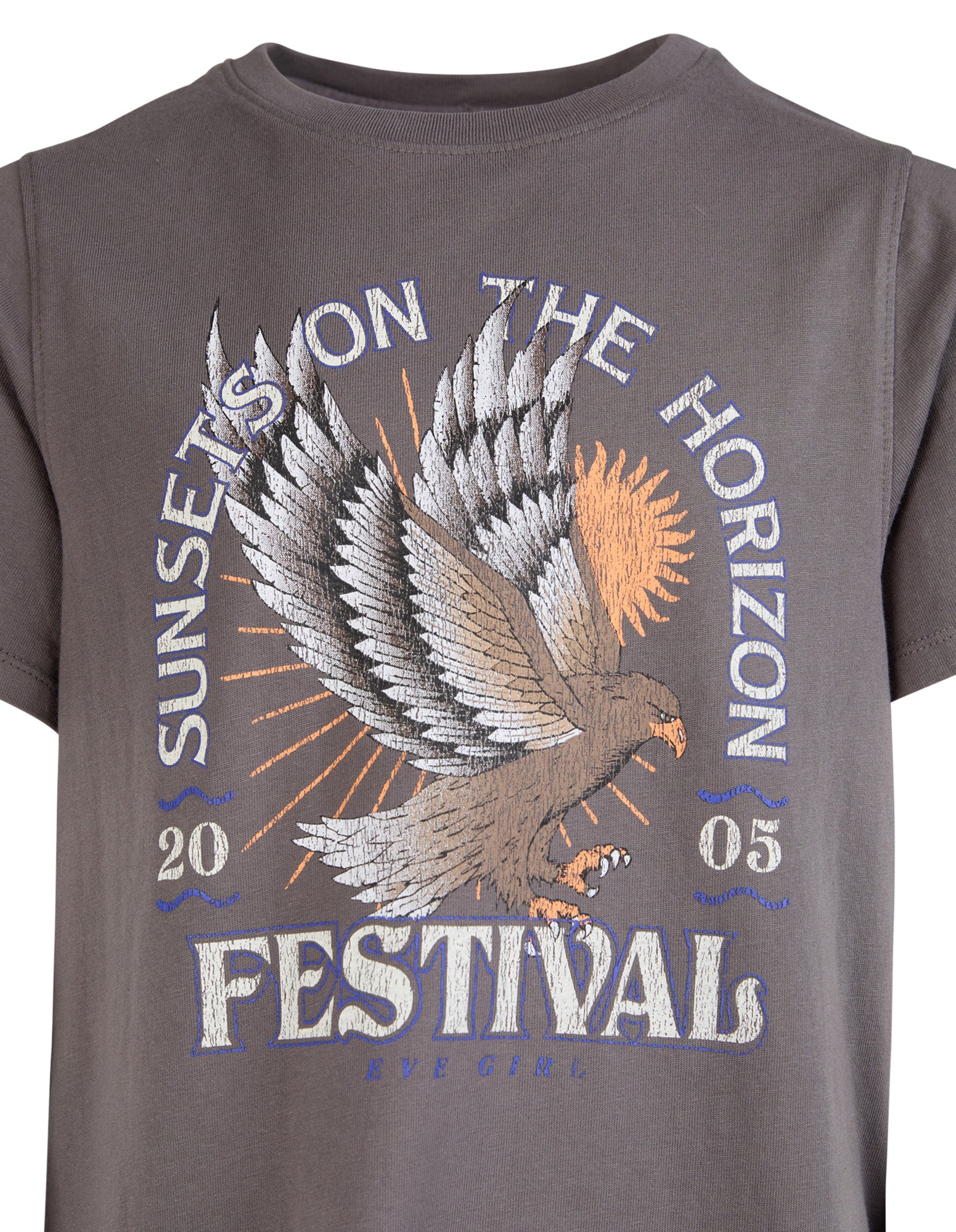 Teen Horizon Tee Dress Charcoal - Image 7