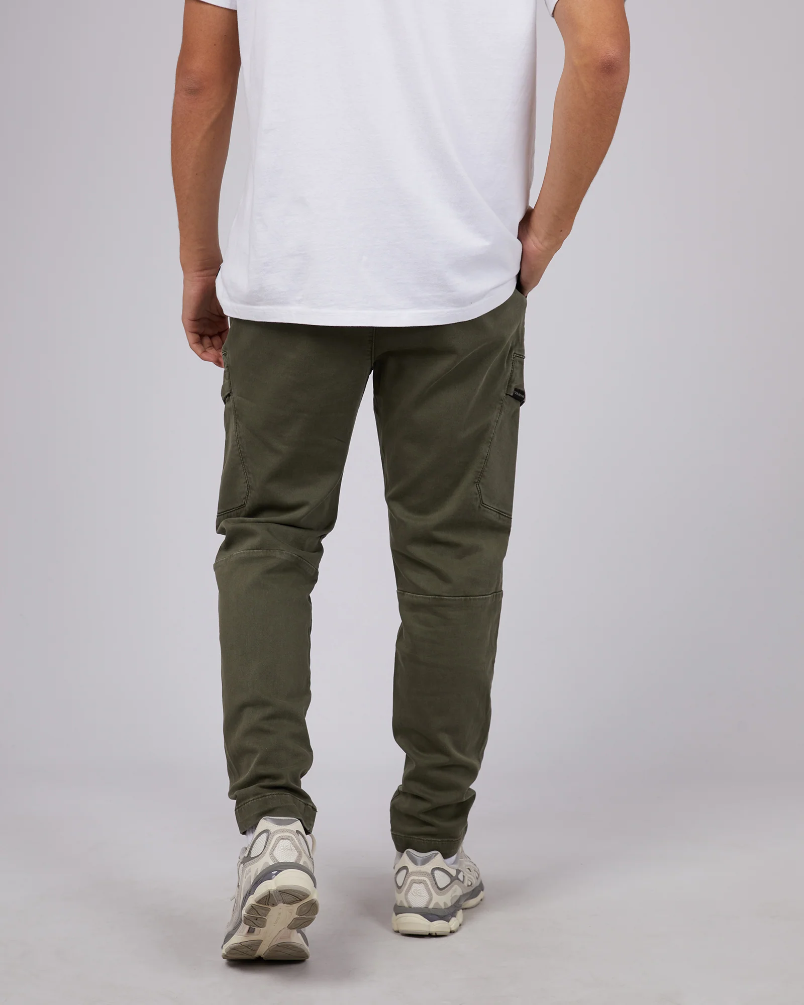 Inset Cargo Pant Khaki - Image 3