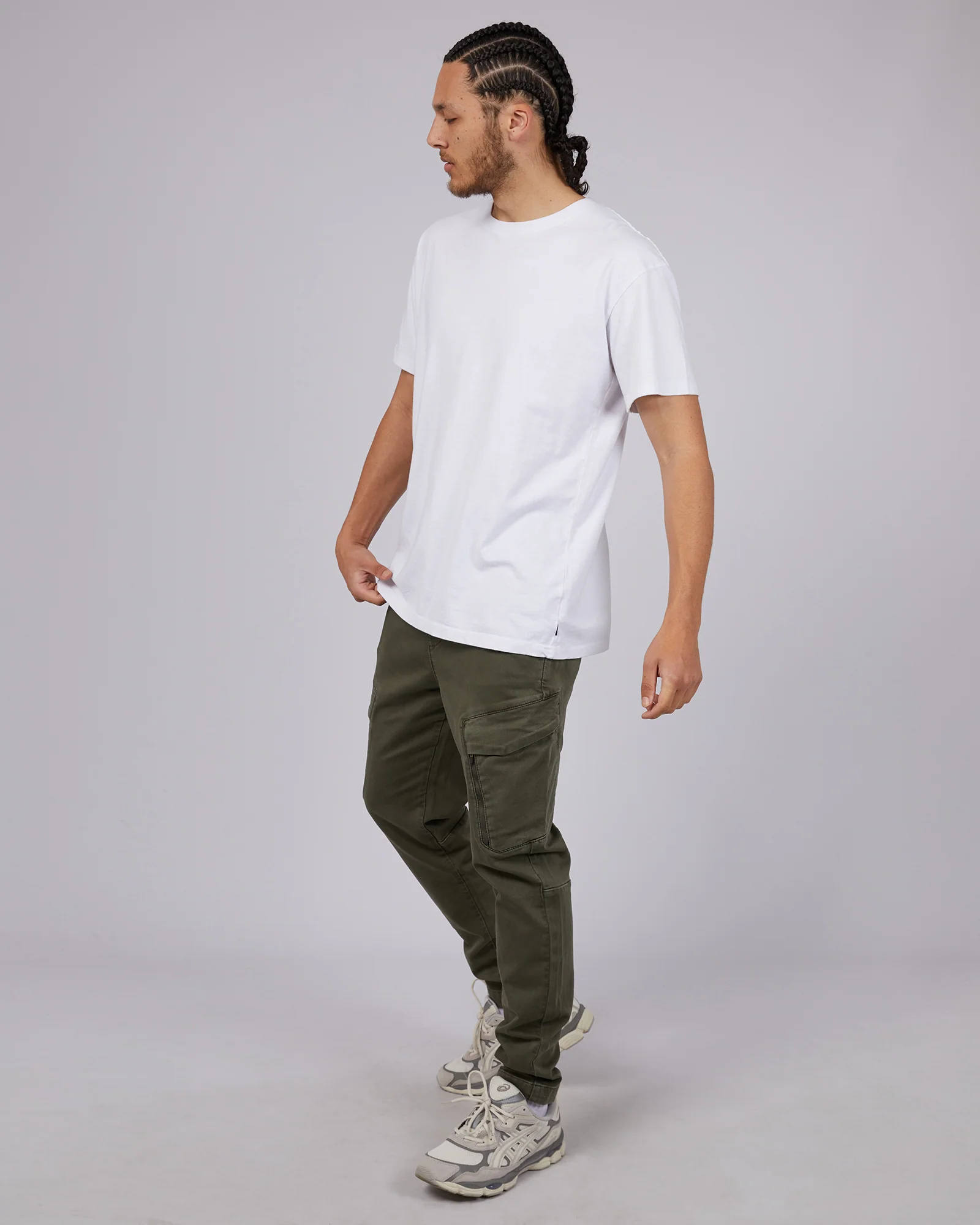 Inset Cargo Pant Khaki - Image 6