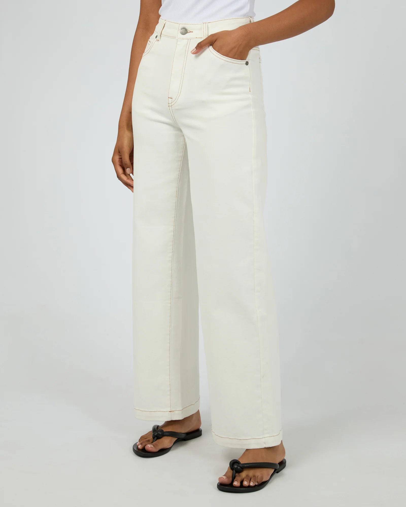 Jacqui Wide Leg Vintage White - Image 4