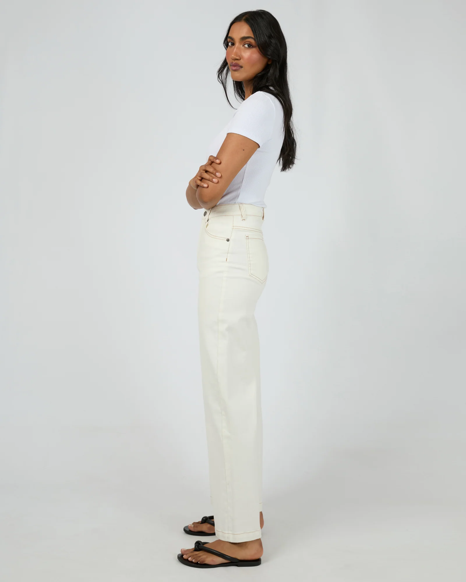Jacqui Wide Leg Vintage White - Image 6
