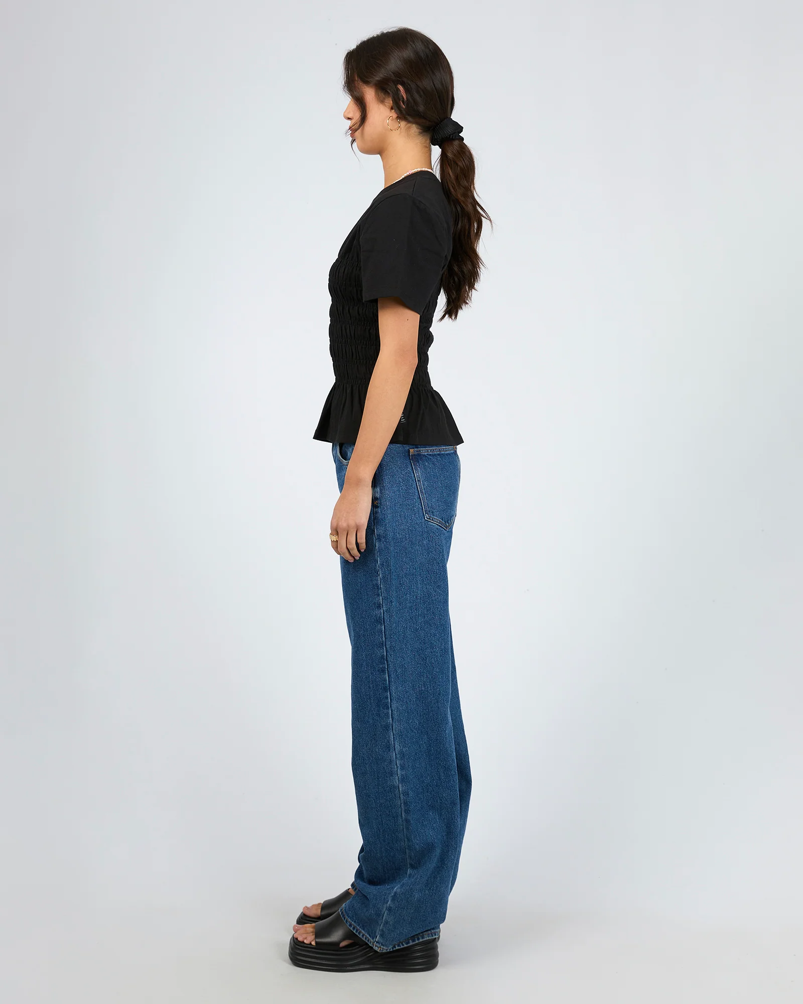 Lipa Ruched Top Black - Image 6