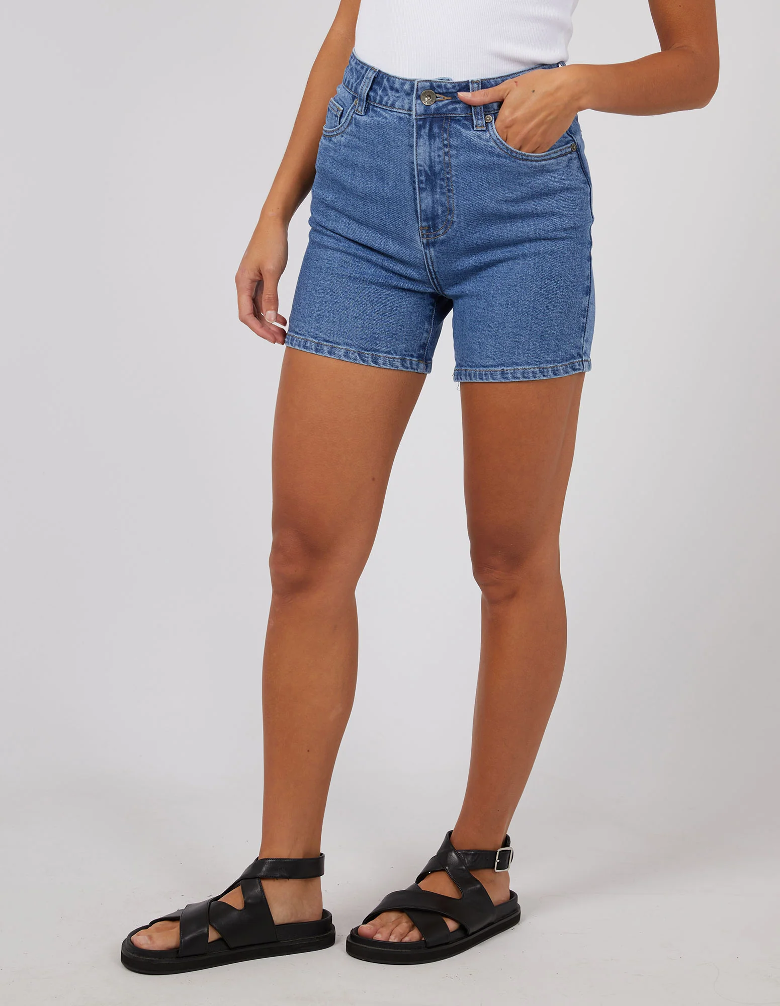 Mila Short Comfort Mid Blue - Image 4
