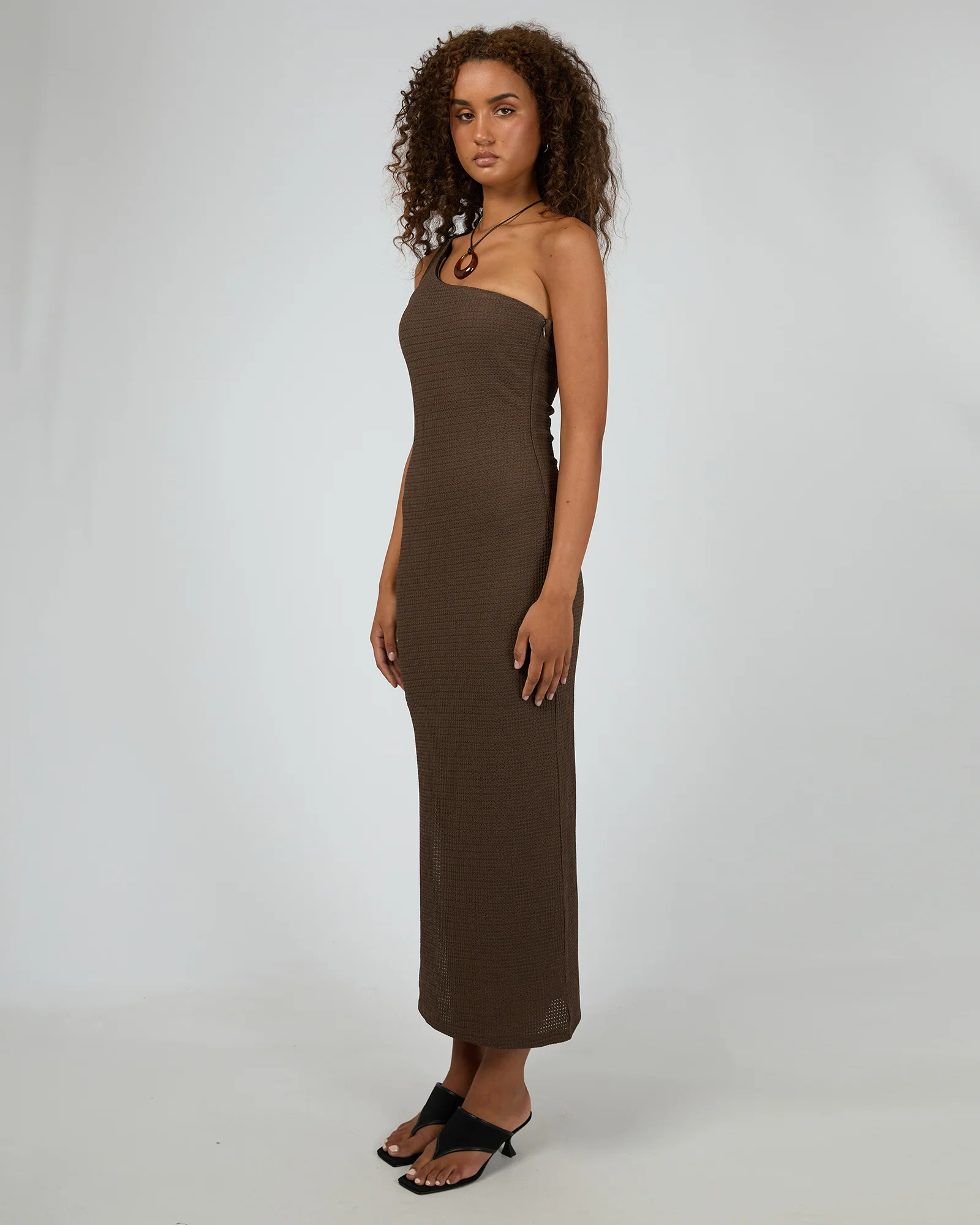 Mirador Maxi Dress Brown - Image 4