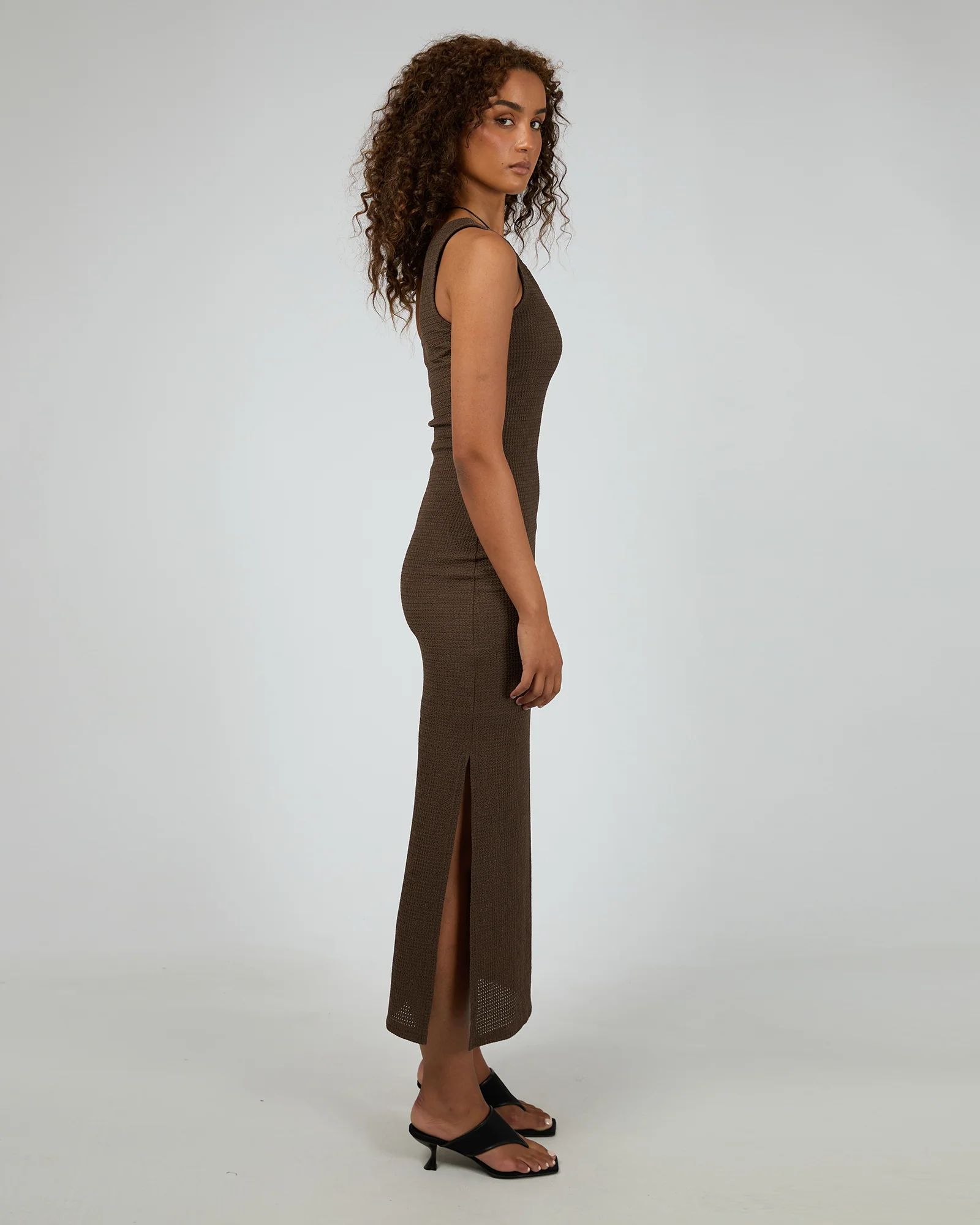 Mirador Maxi Dress Brown - Image 6