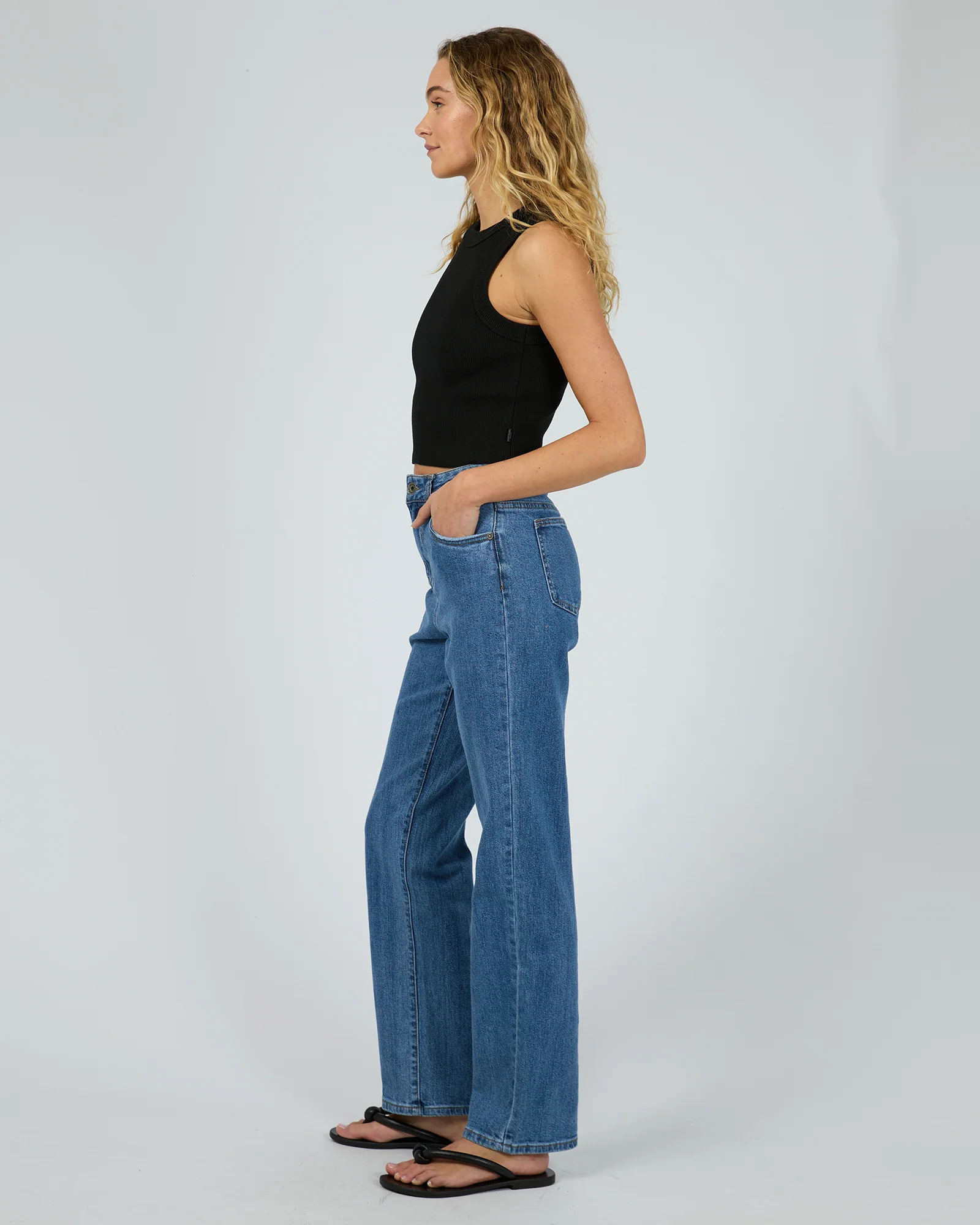 Pia Crop Tank Black - Image 6