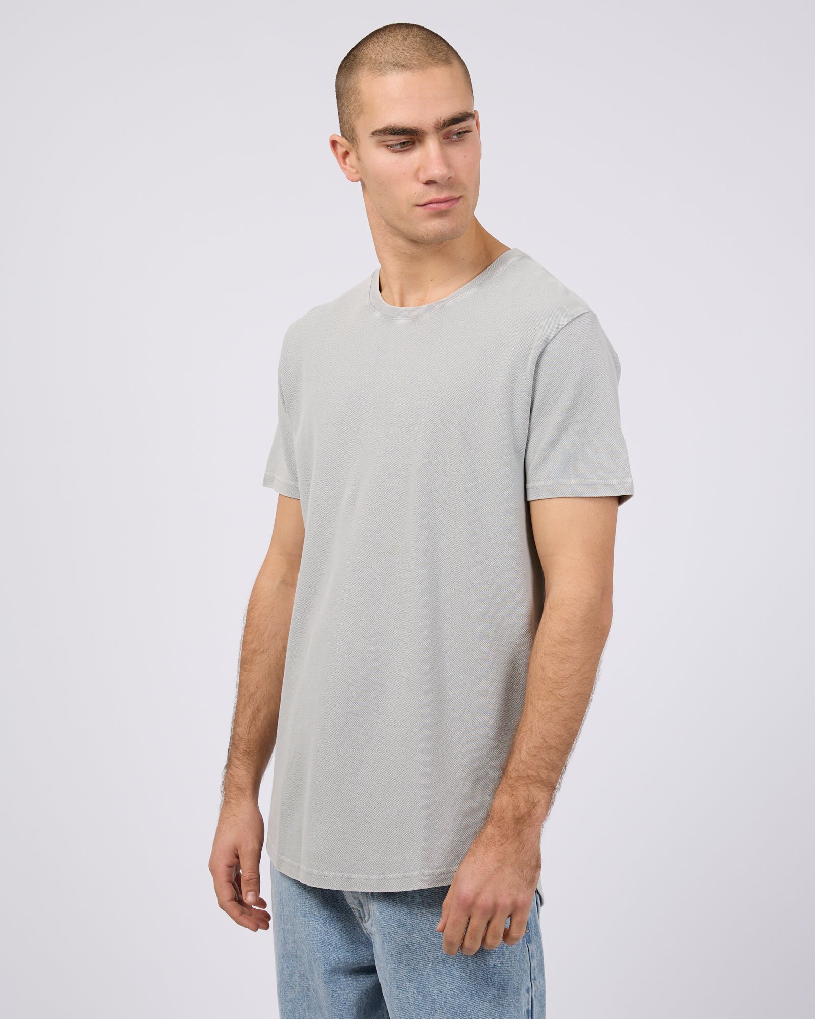 Pique Tee Grey - Image 4
