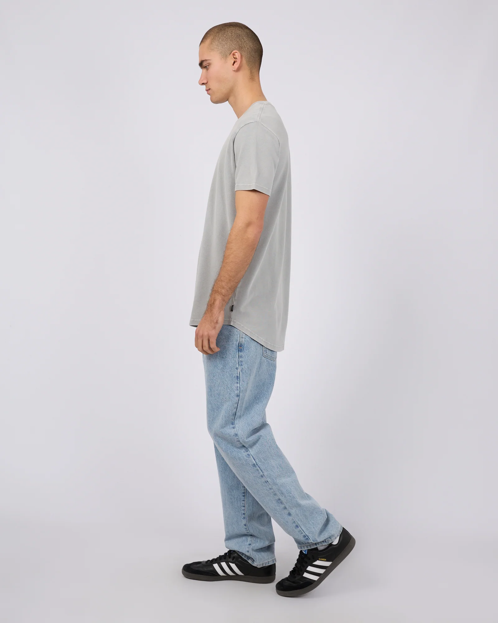 Pique Tee Grey - Image 6