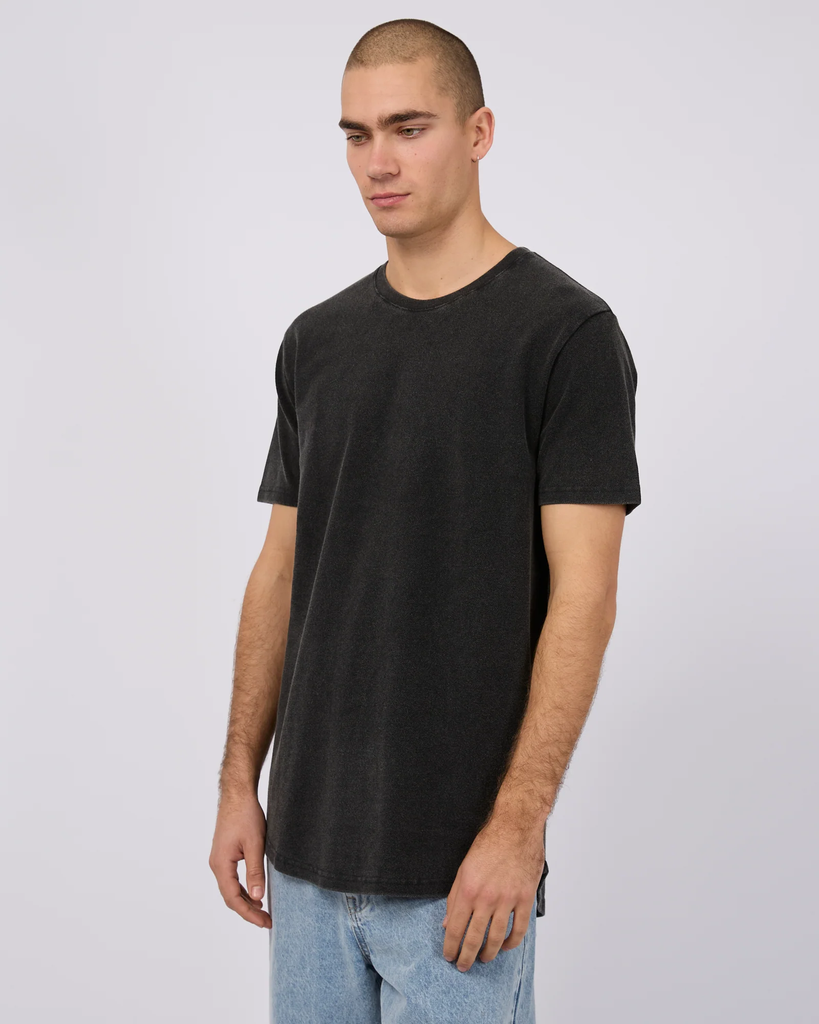 Pique Tee Washed Black - Image 4