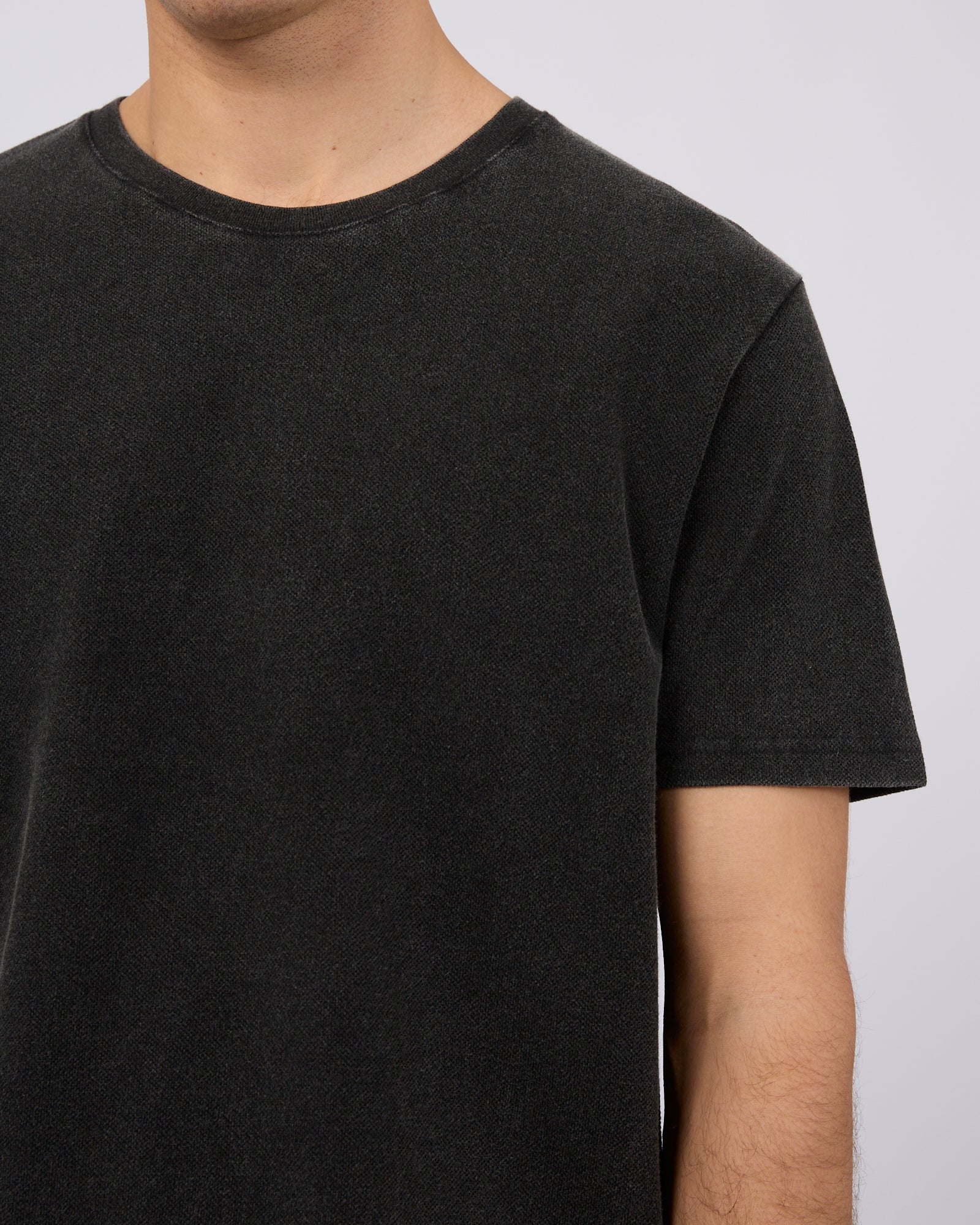 Pique Tee Washed Black - Image 5
