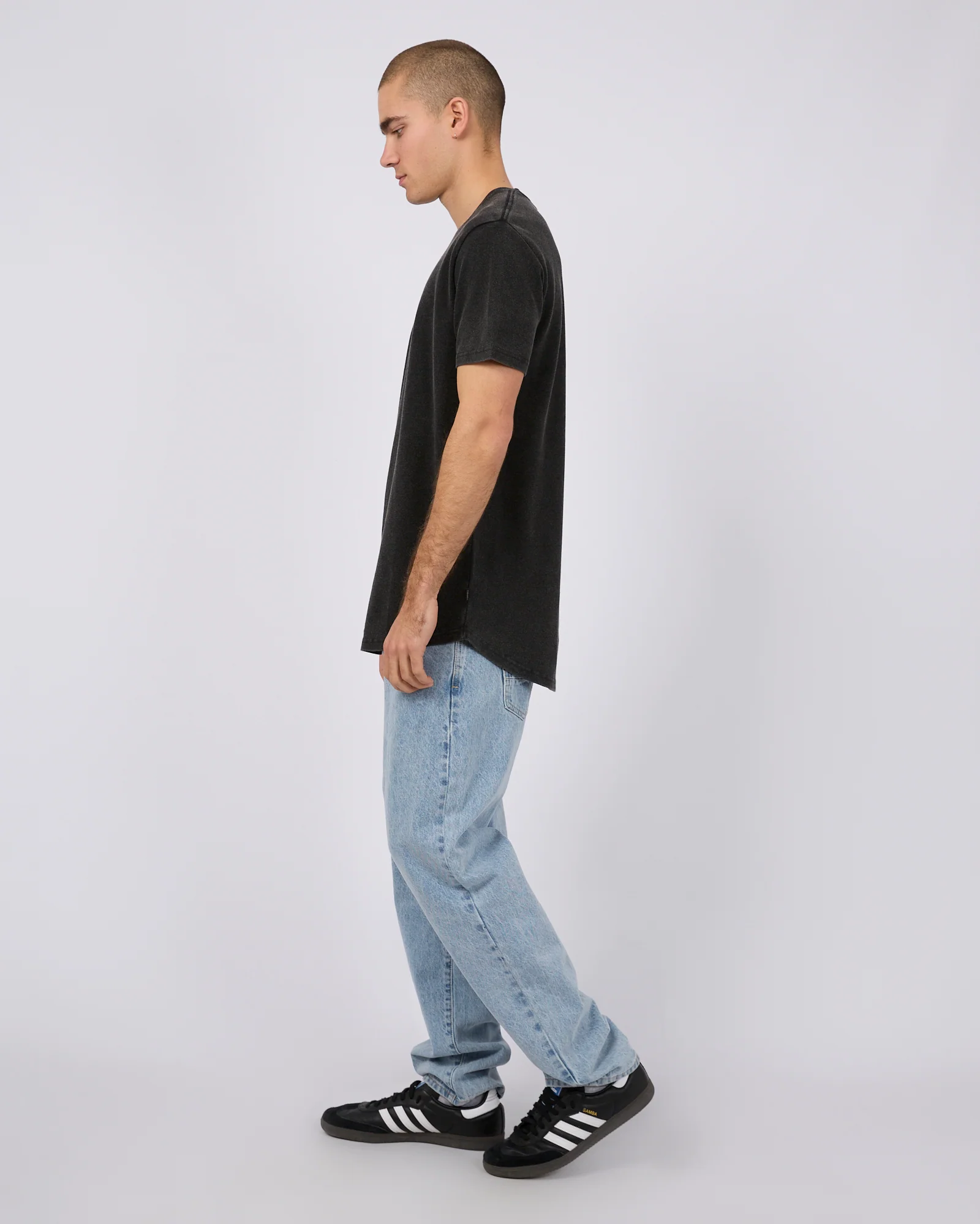 Pique Tee Washed Black - Image 6