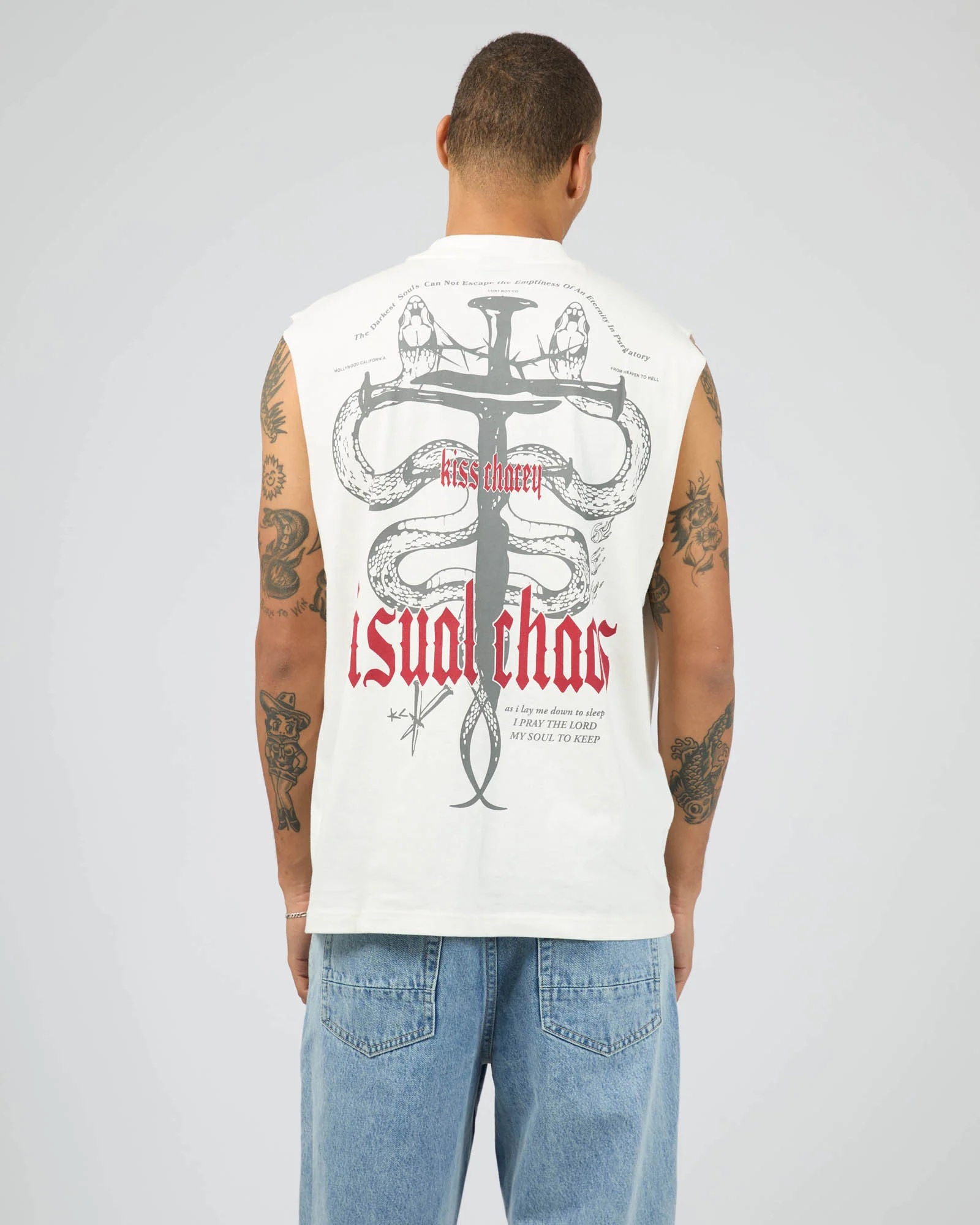 Pray Soul Street Muscle White - Image 3