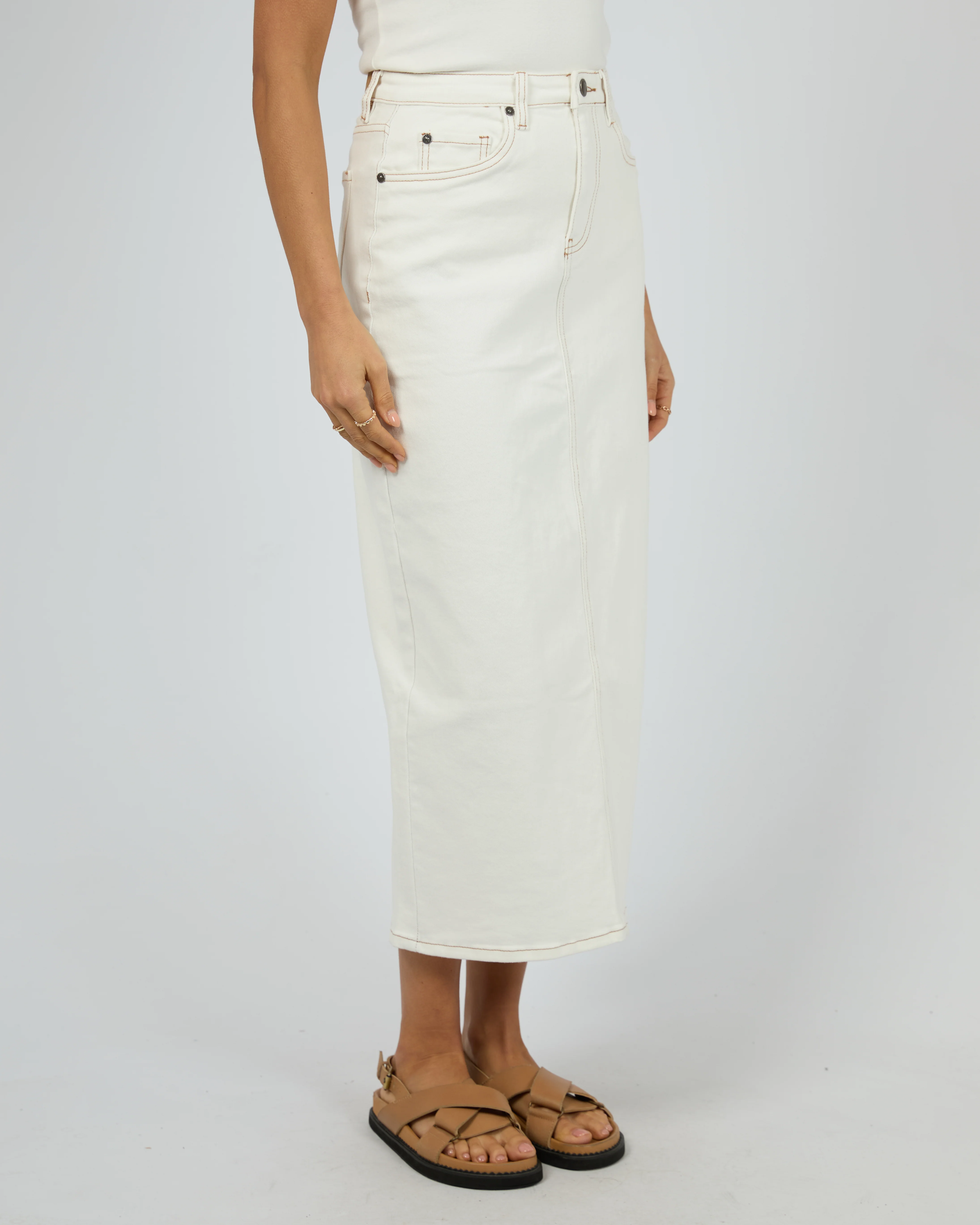 Ray Comfort Maxi Skirt Vintage White - Image 4