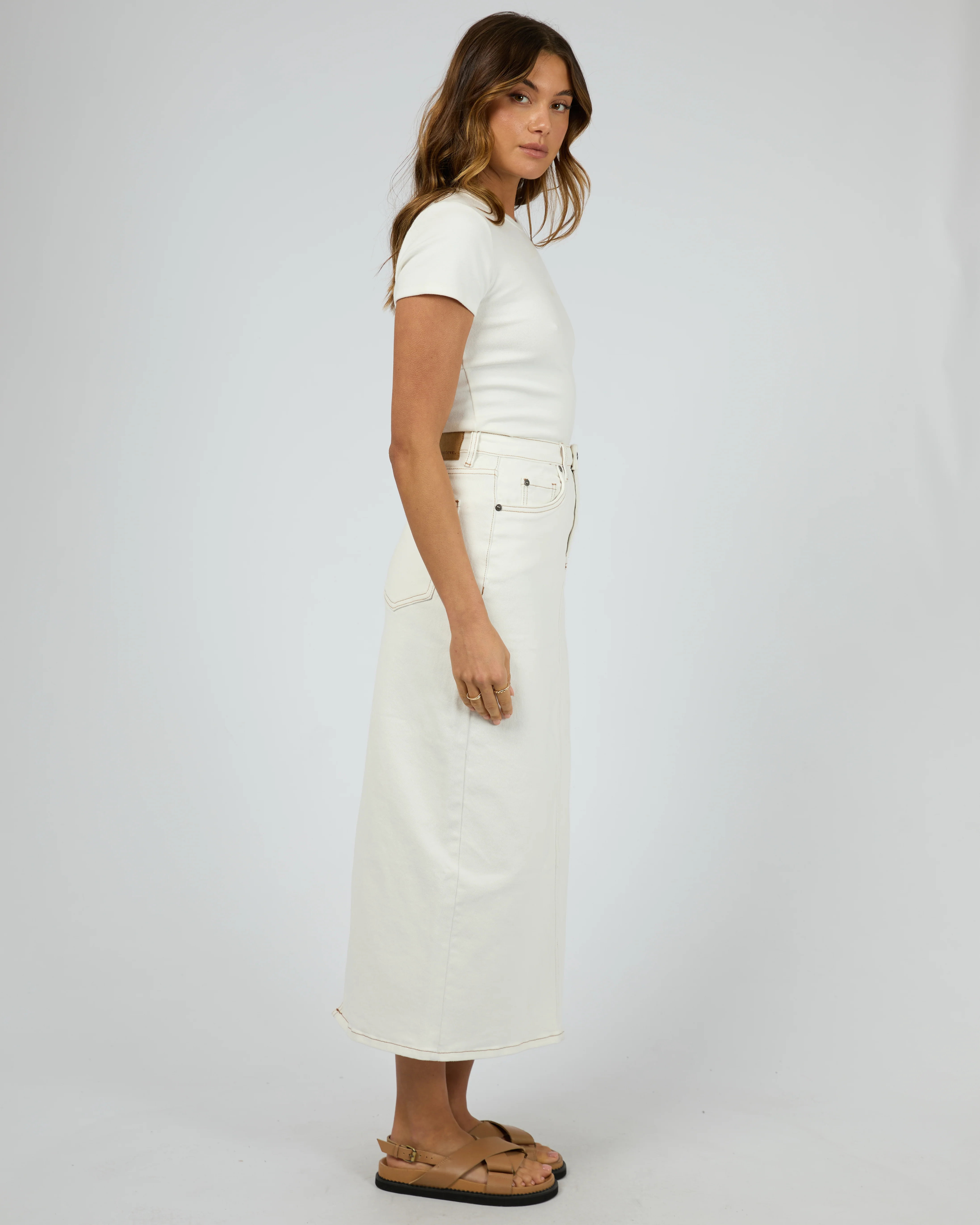 Ray Comfort Maxi Skirt Vintage White - Image 6