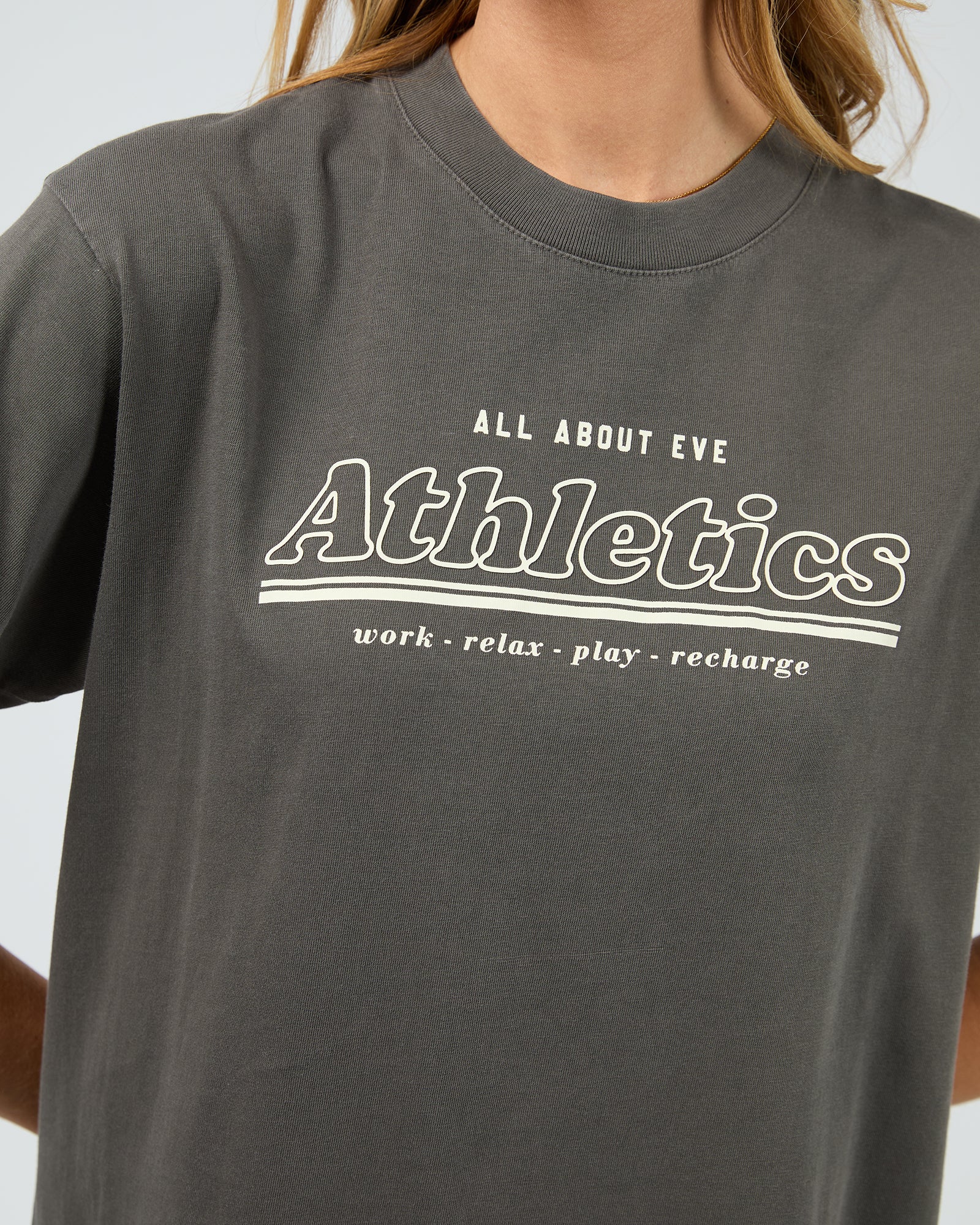 Recharge Oversized Tee Charcoal - Image 5