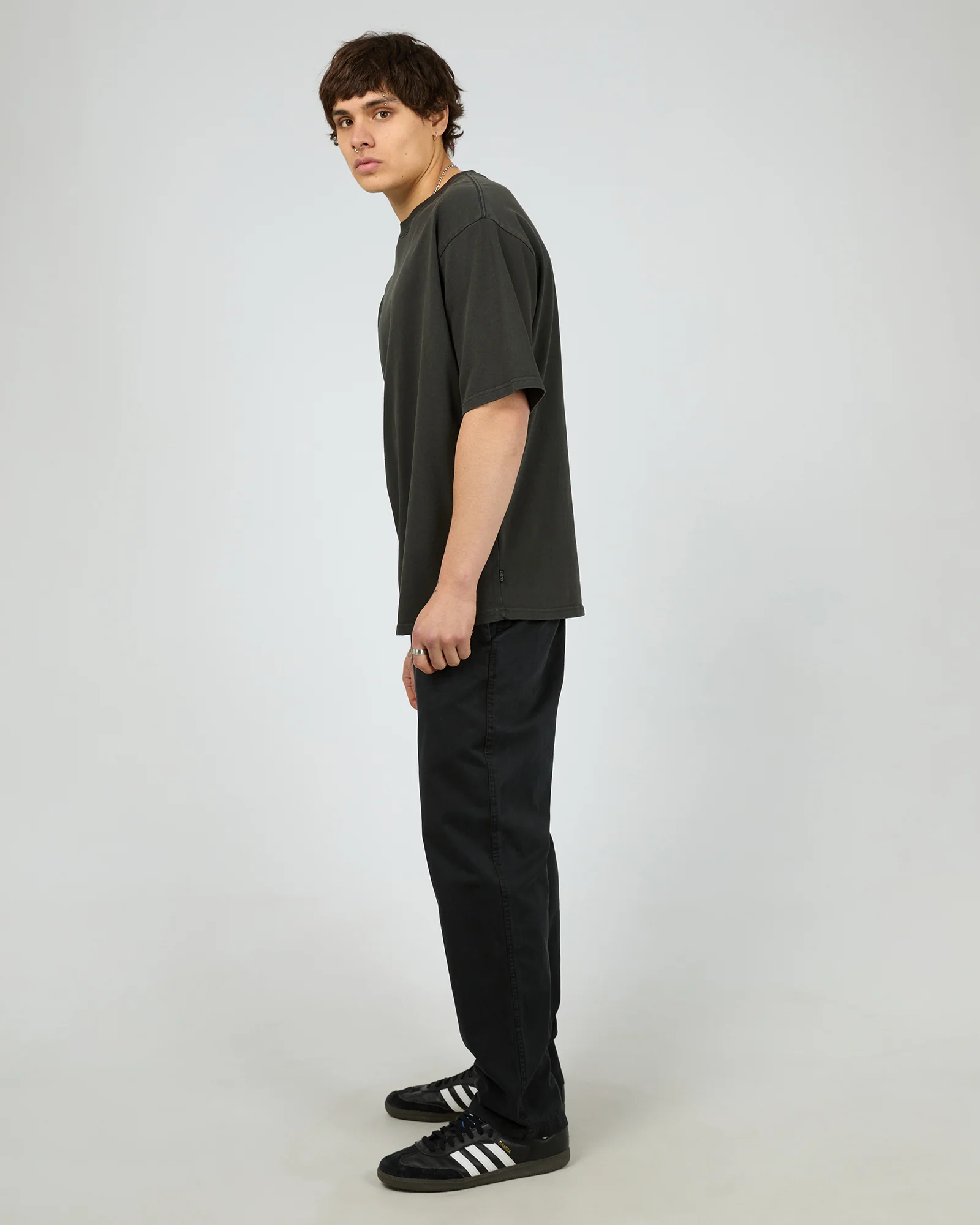 Relaxed Straight Chino Black - Image 6