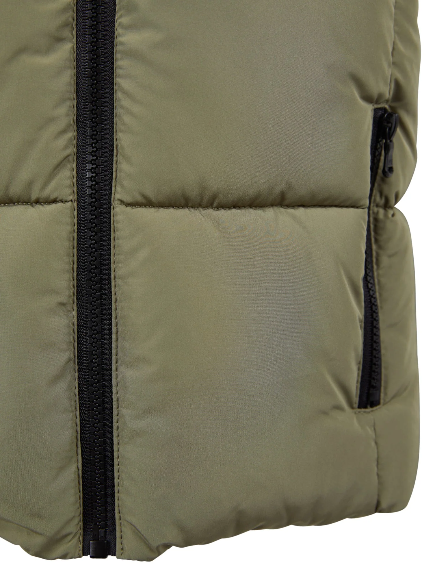 Teen Remi Puffer Vest Khaki - Image 3