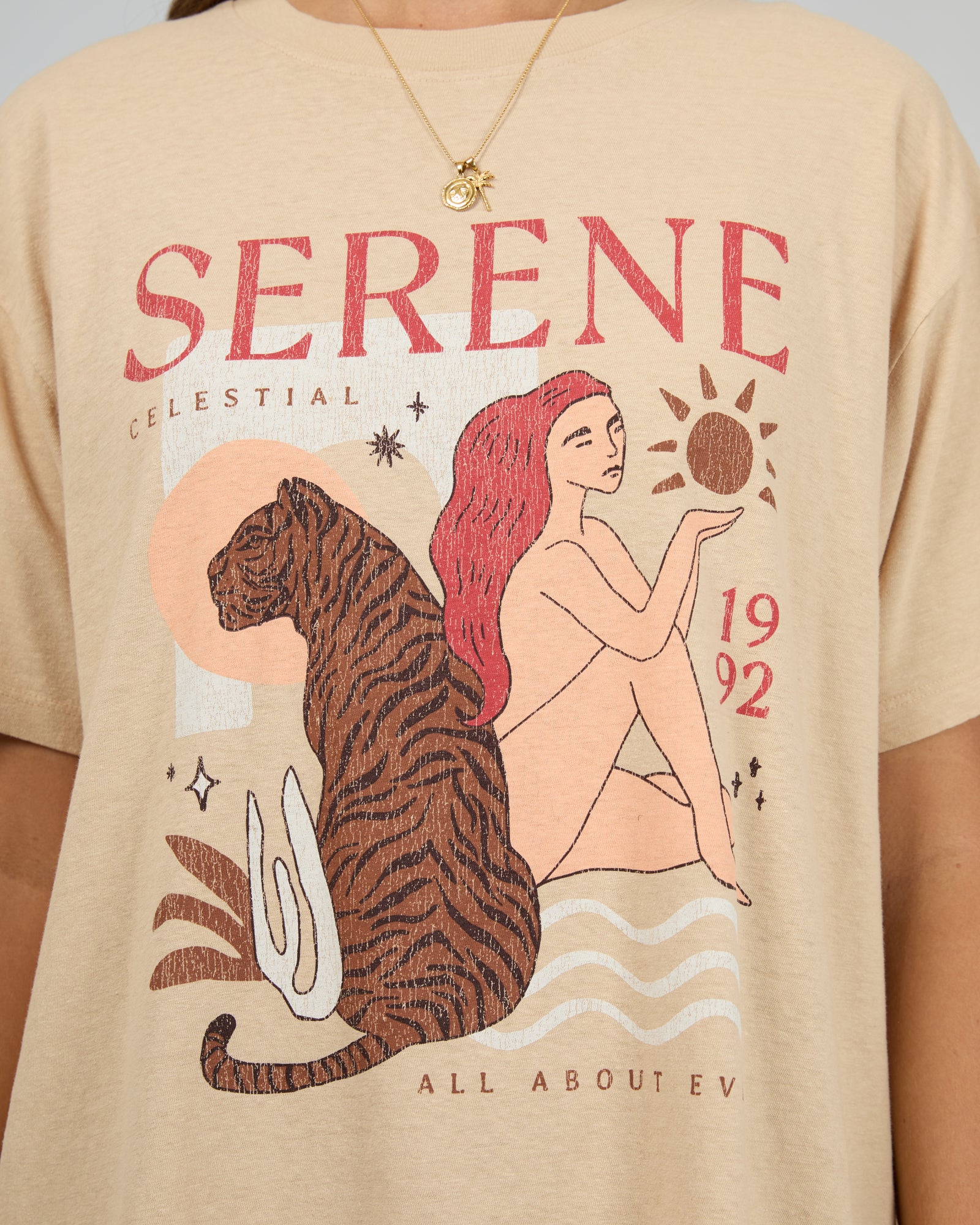 Serene Oversized Tee Oat - Image 5