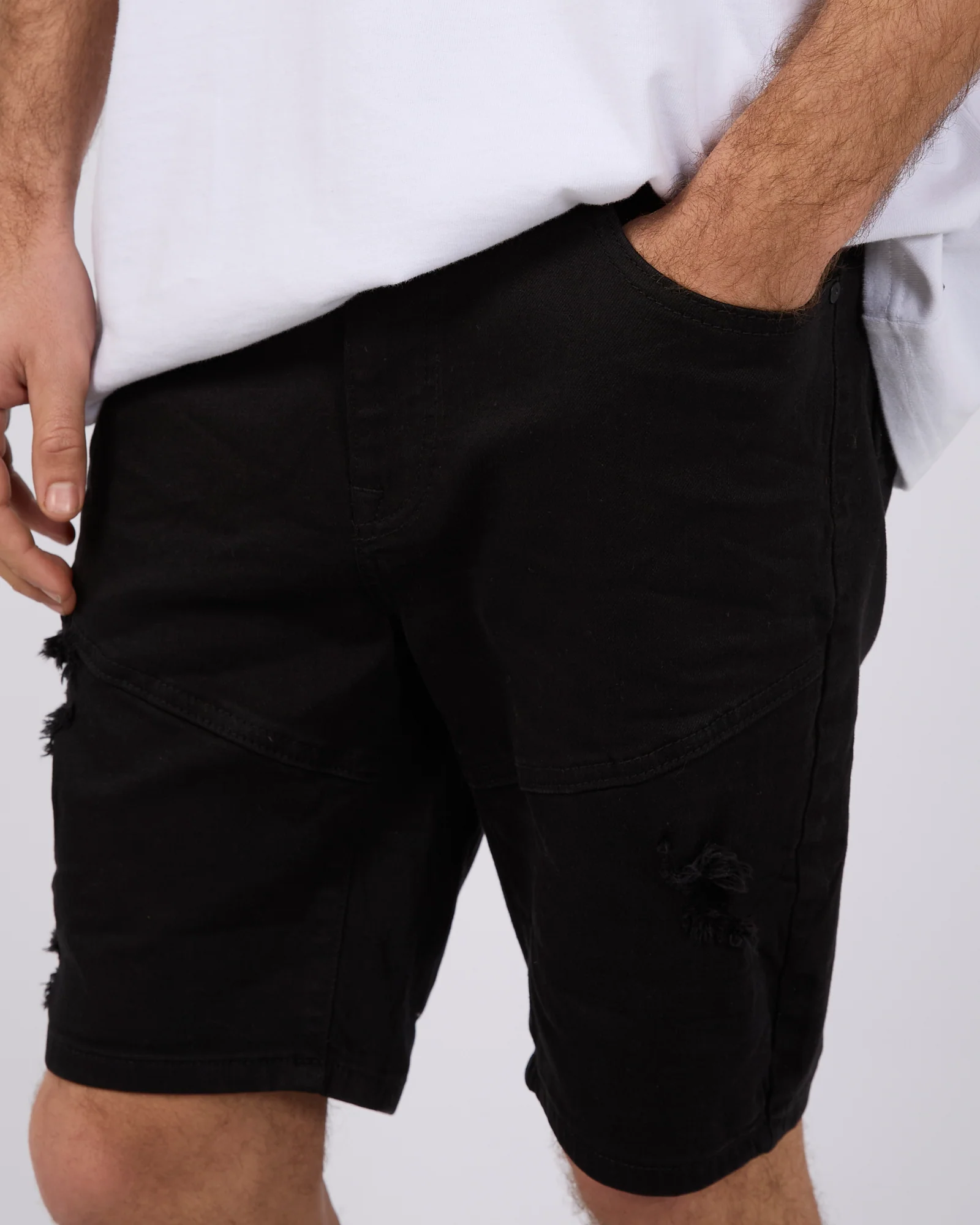 Soho Denim Short Trashed Black - Image 5