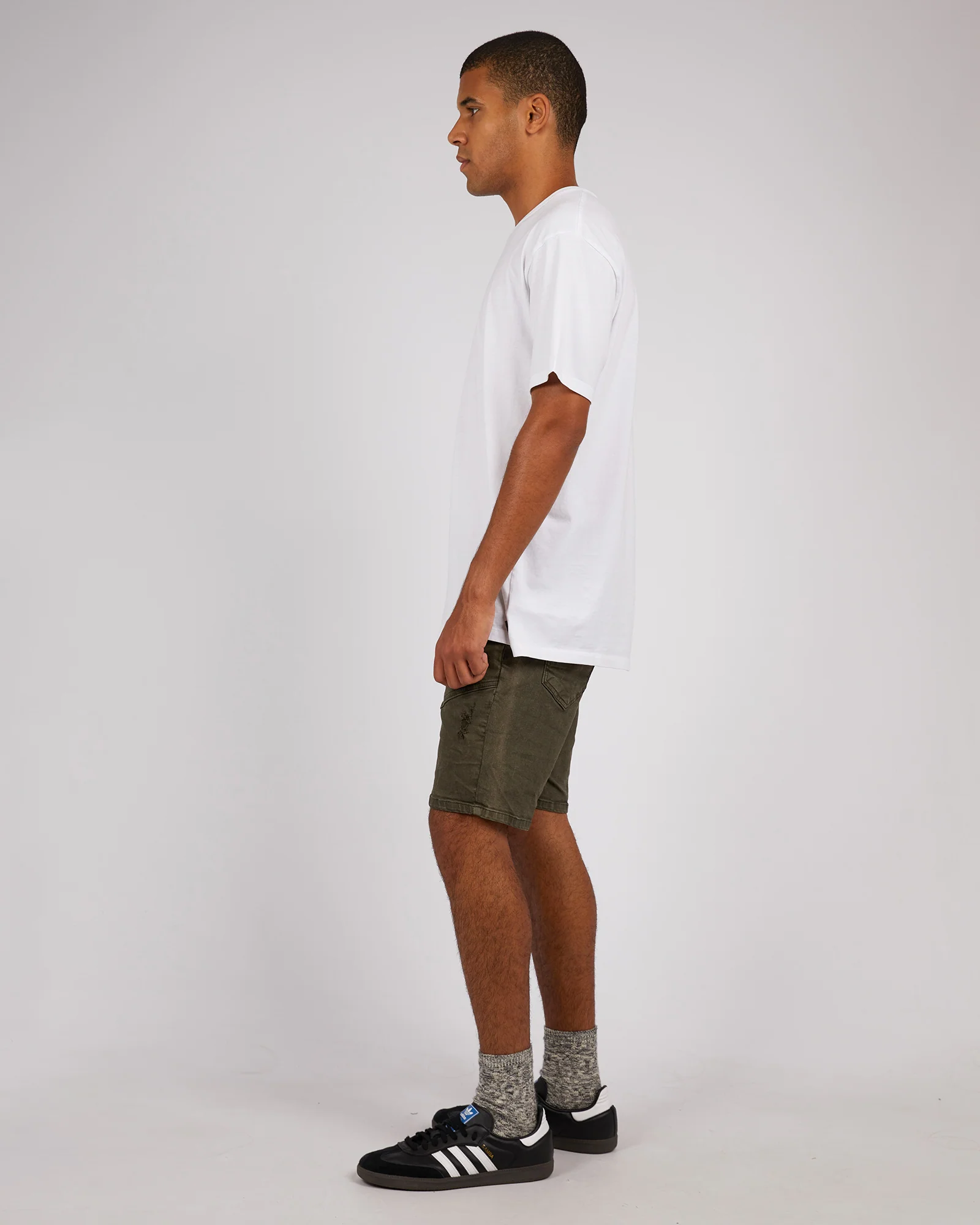 Soho Denim Short Trashed Khaki - Image 6