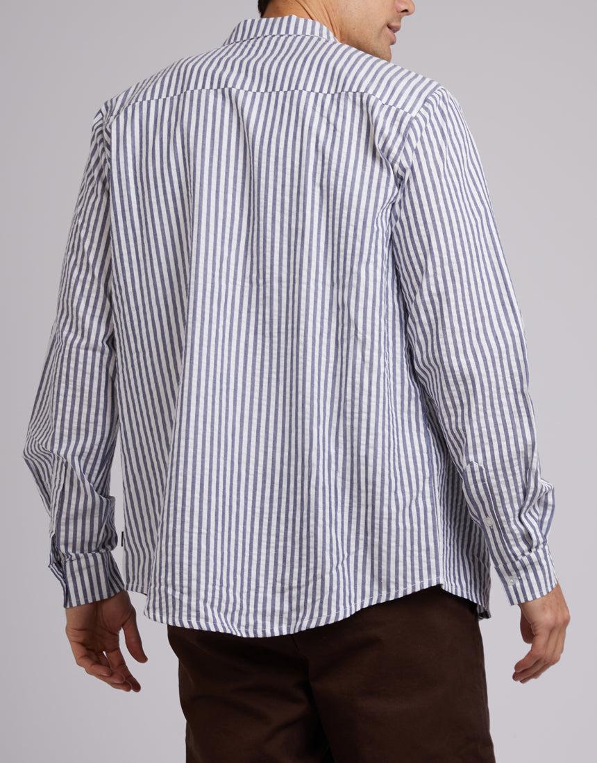 Long Sleeve Shirt White Stripe - Image 3
