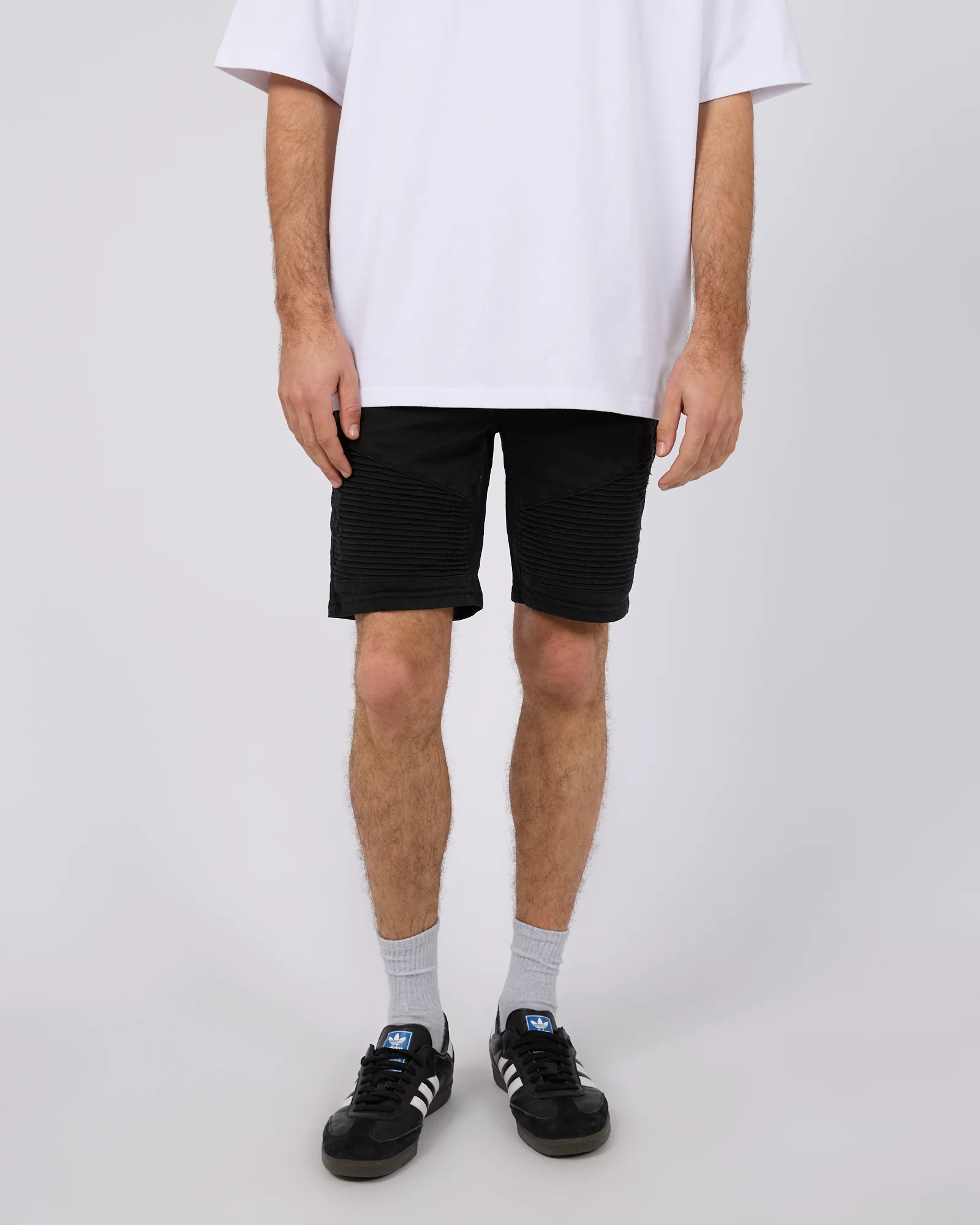 Strung Out Moto Denim Short Black - Image 4