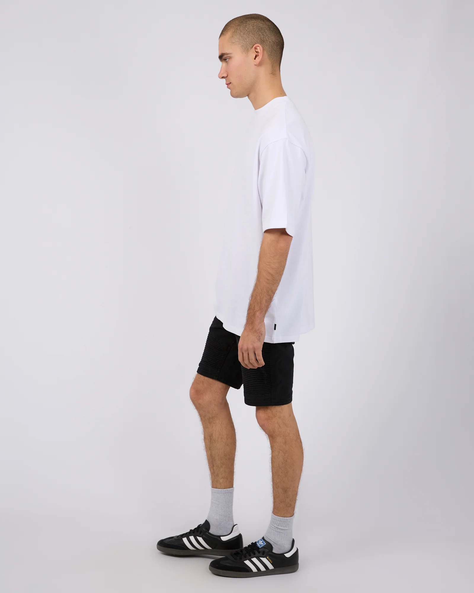 Strung Out Moto Denim Short Black - Image 6