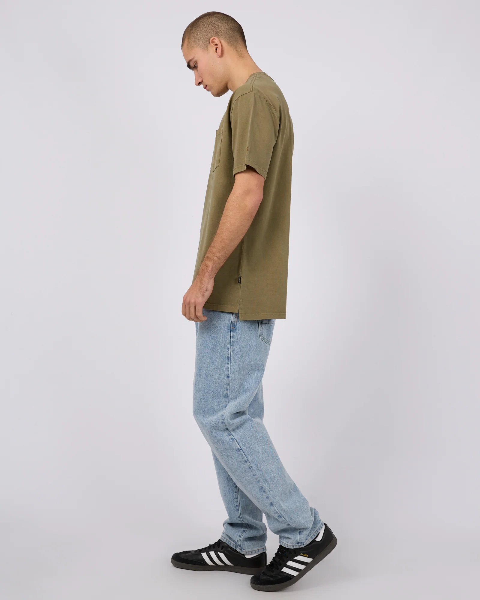 Surplus Pocket Tee Olive - Image 6
