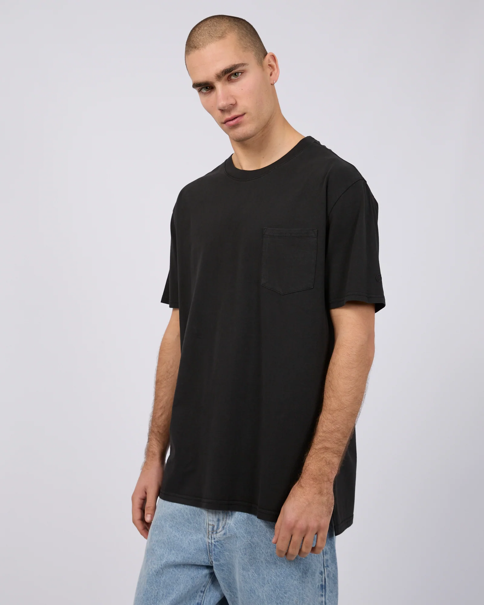 Surplus Pocket Tee Washed Black - Image 4