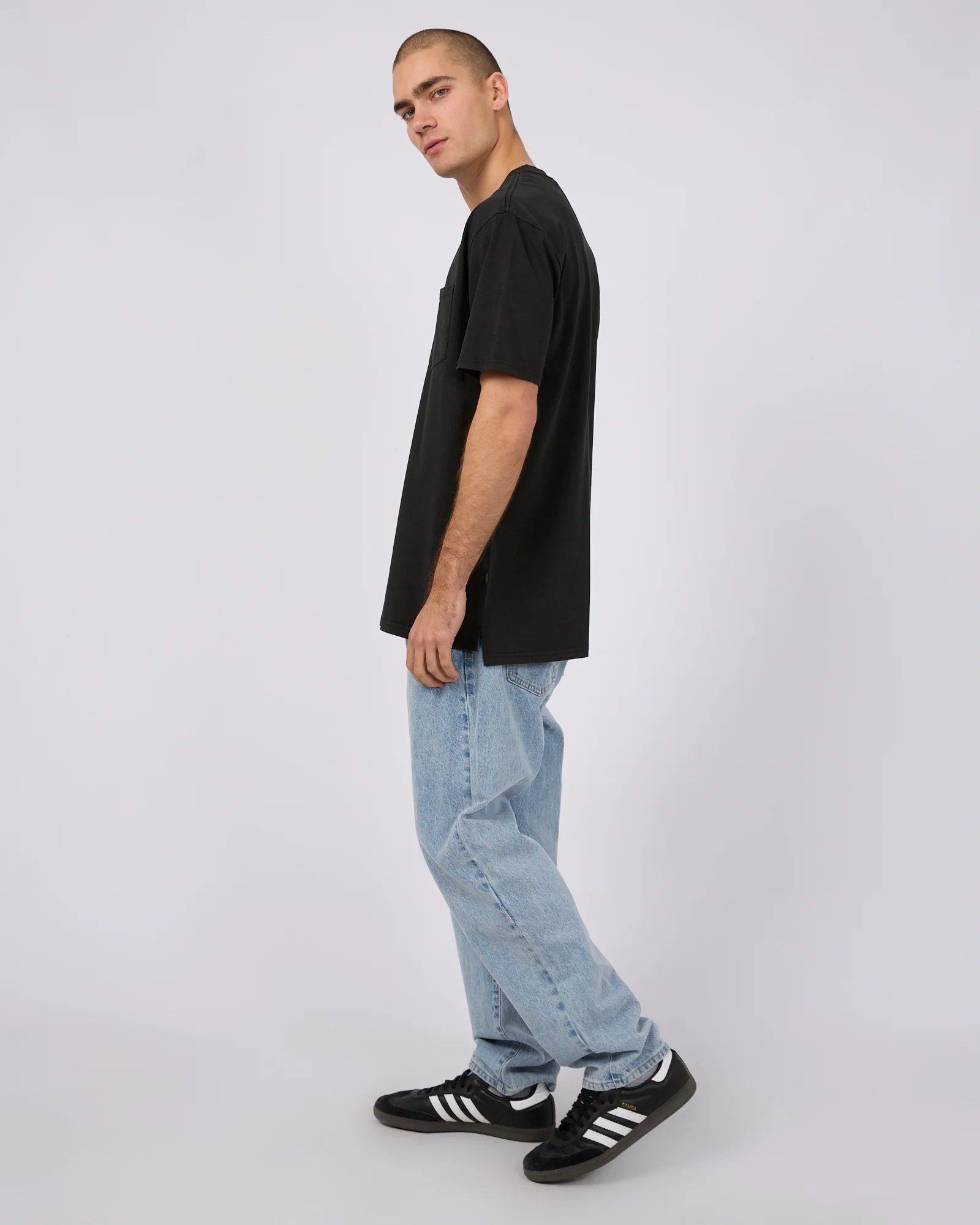 Surplus Pocket Tee Washed Black - Image 6